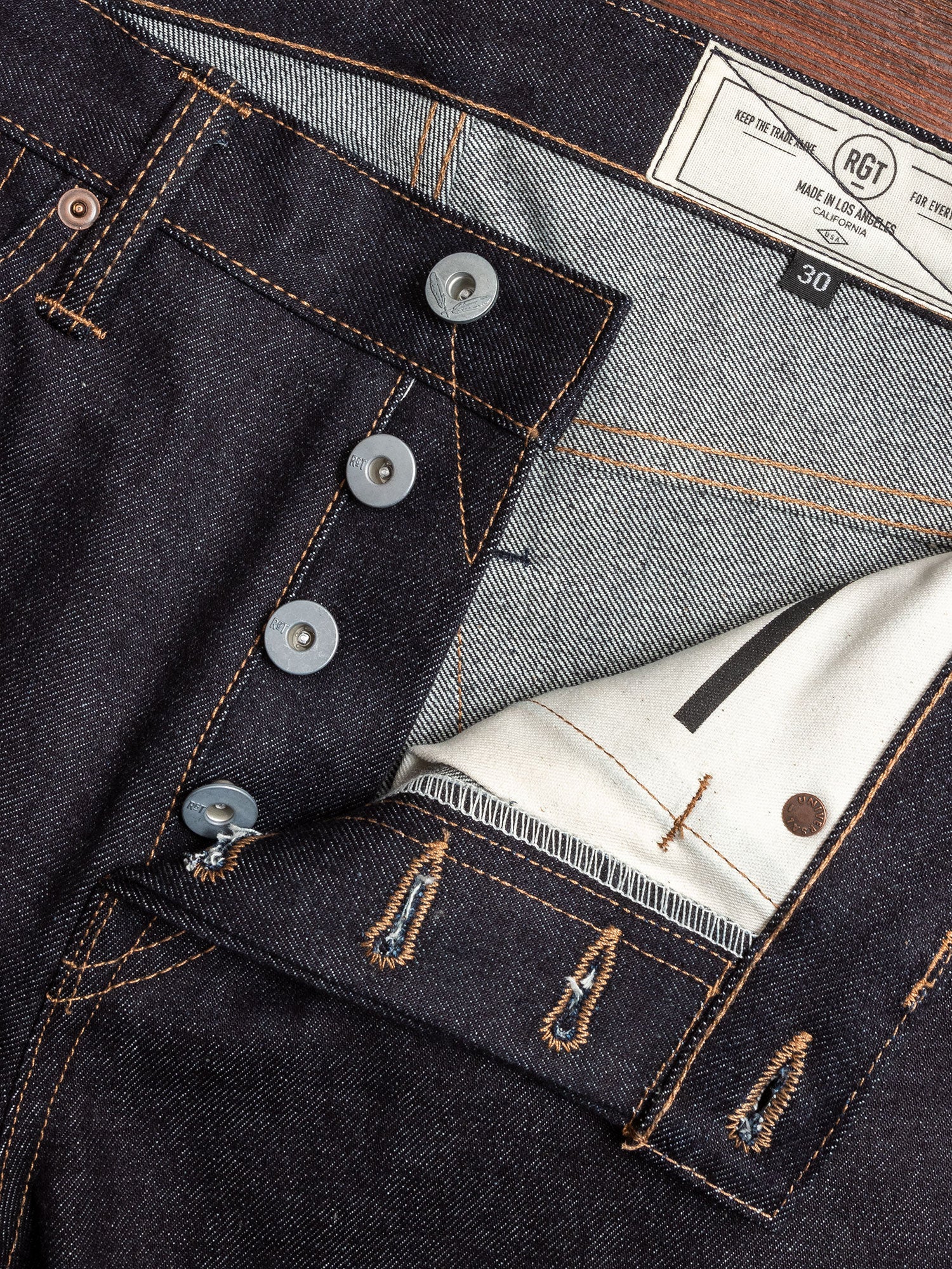 "Proprietary" 15oz Selvedge Denim in Silveridge - Image 6