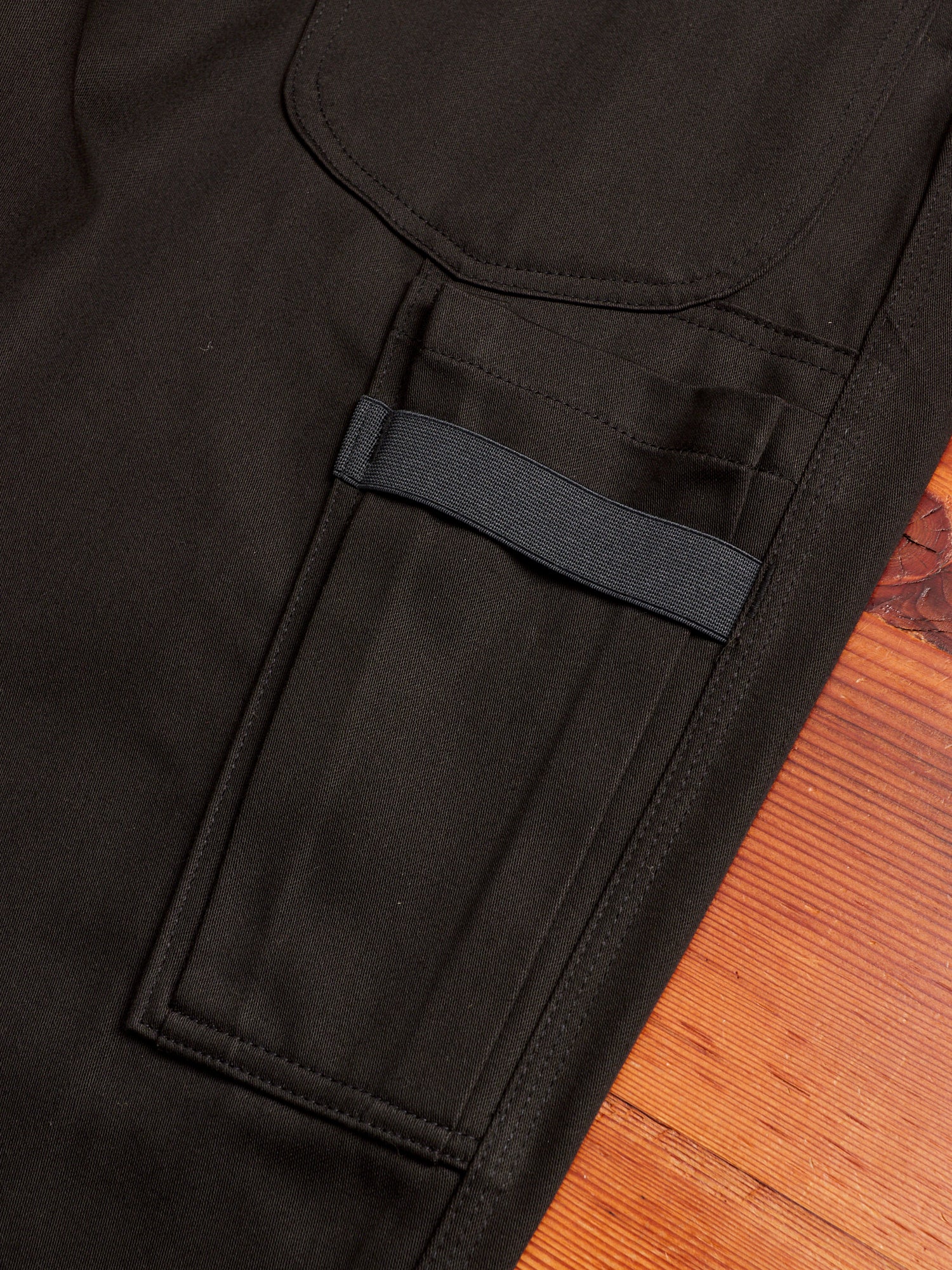Pruner Pants in Black Military Satin - Image 10