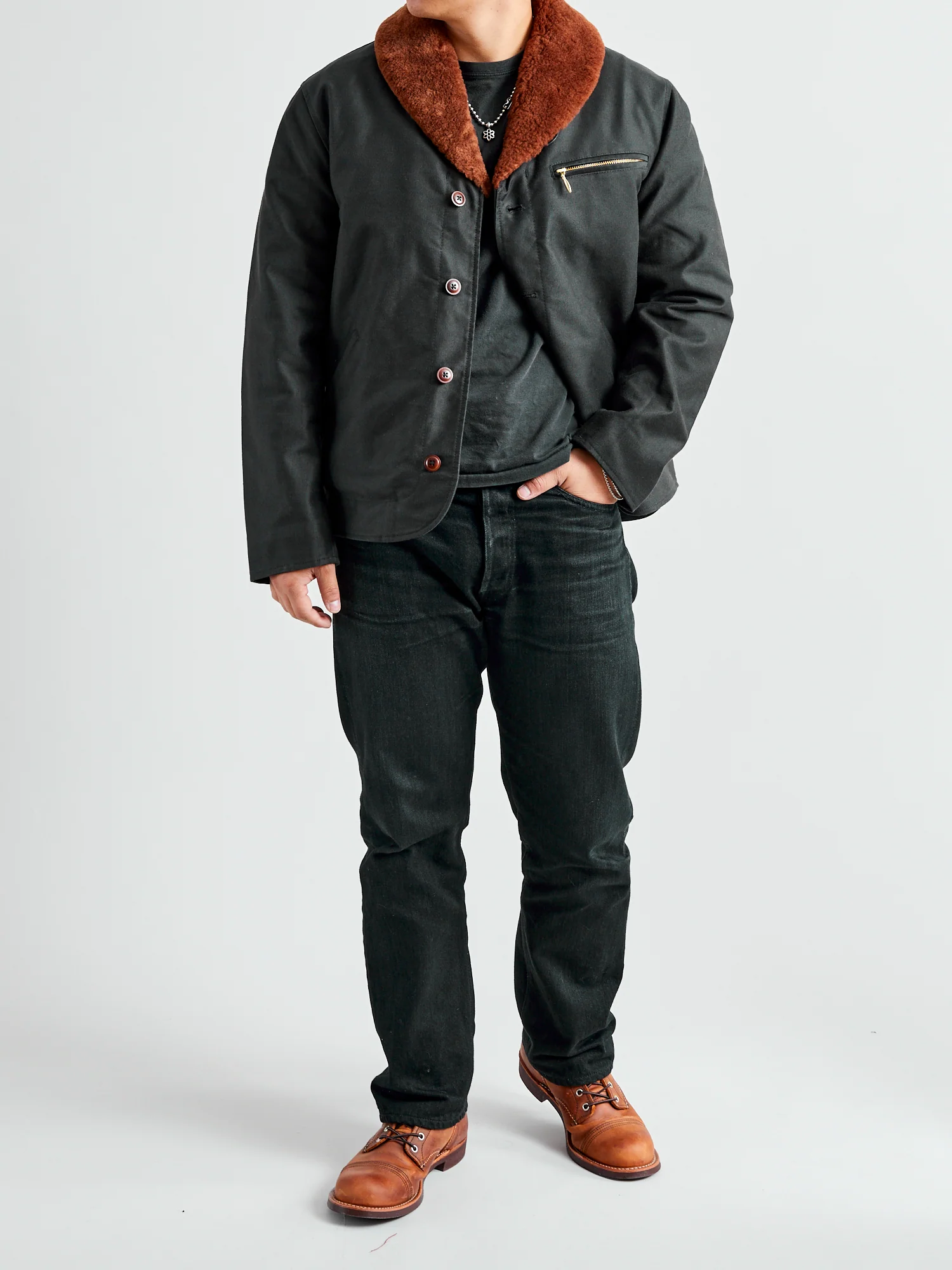 Rebennack Jacket in Charcoal - Image 13