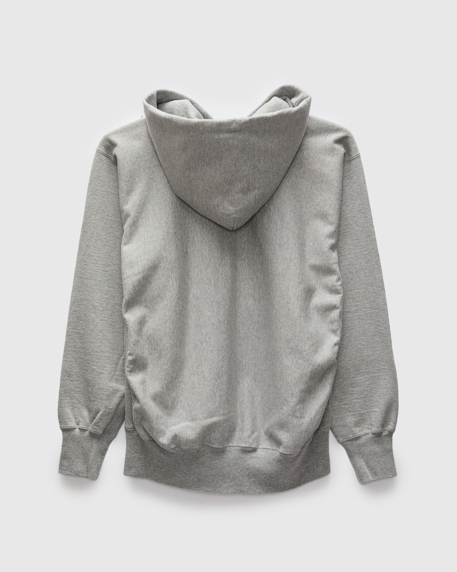 Reverse Weave Heavyweight Pullover Hoodie in Heather Grey - Image 2