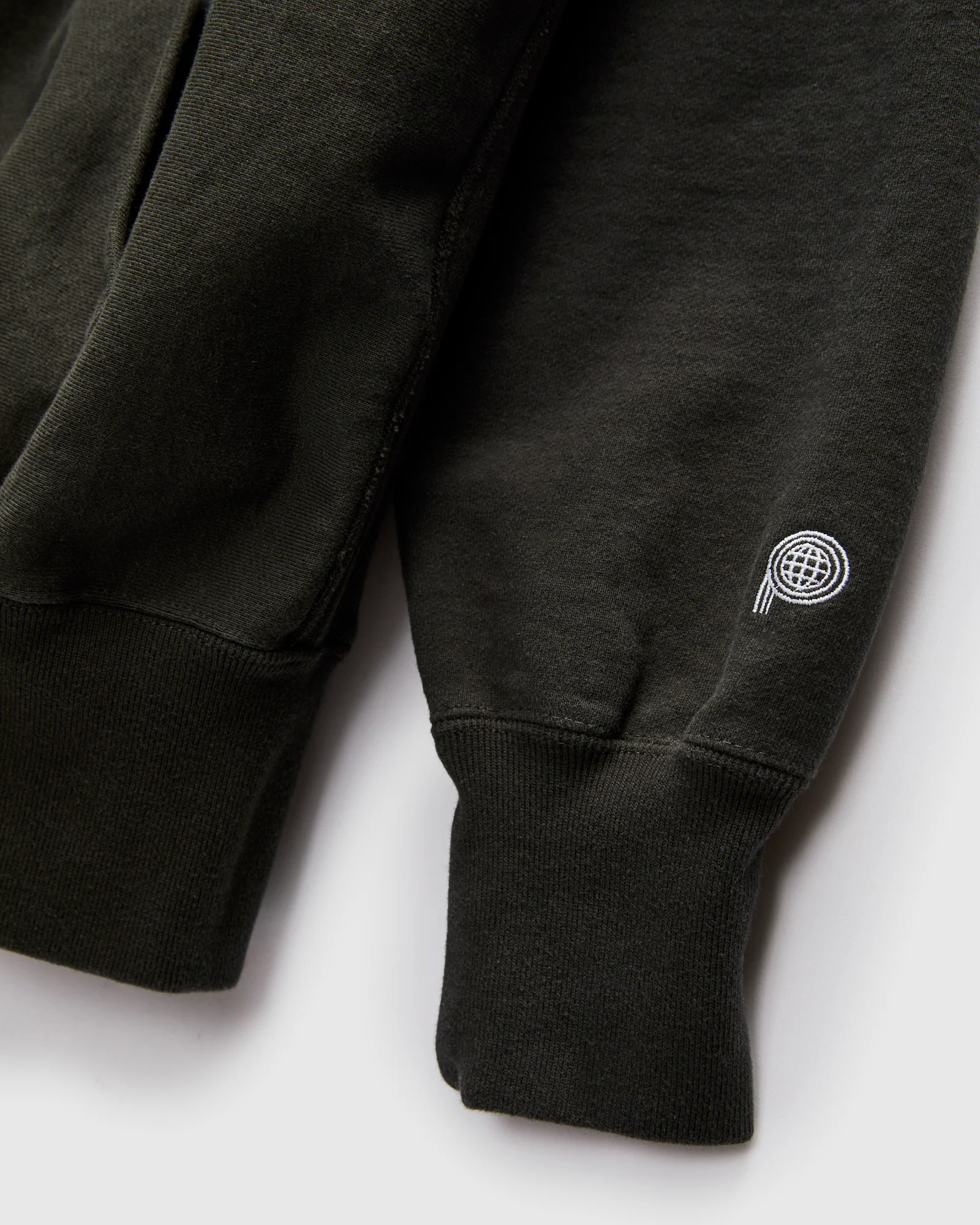 Reverse Weave Heavyweight Pullover Hoodie in Sulfur Black - Image 6