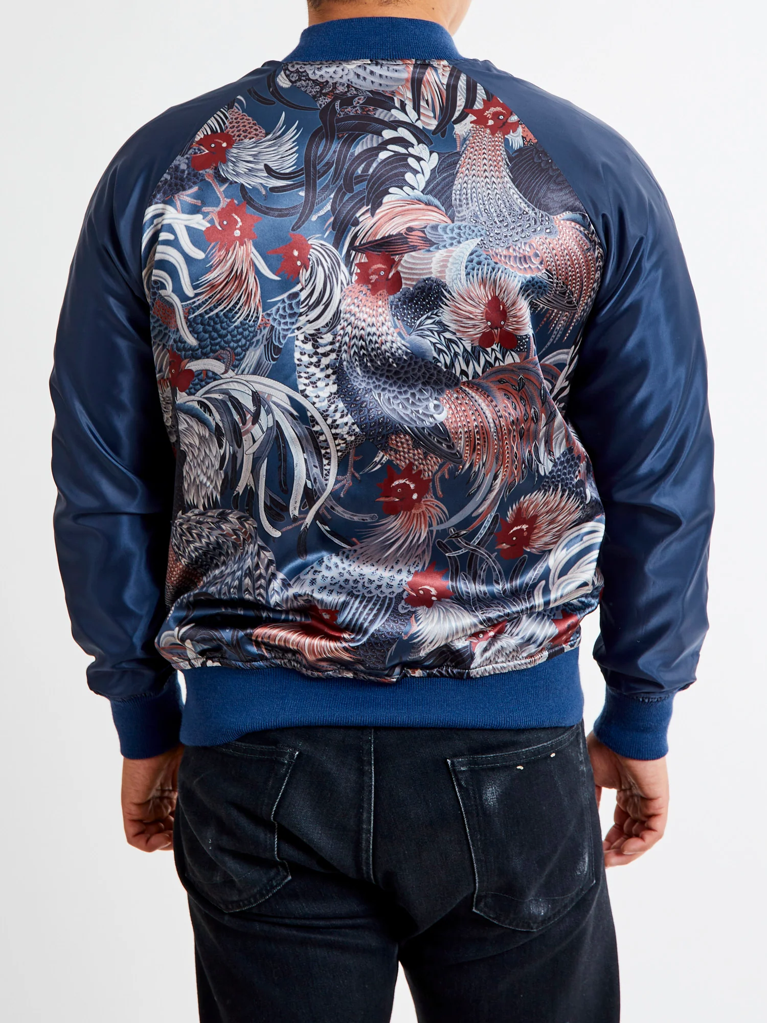 Reversible Souvenir Jacket in Navy - Image 20