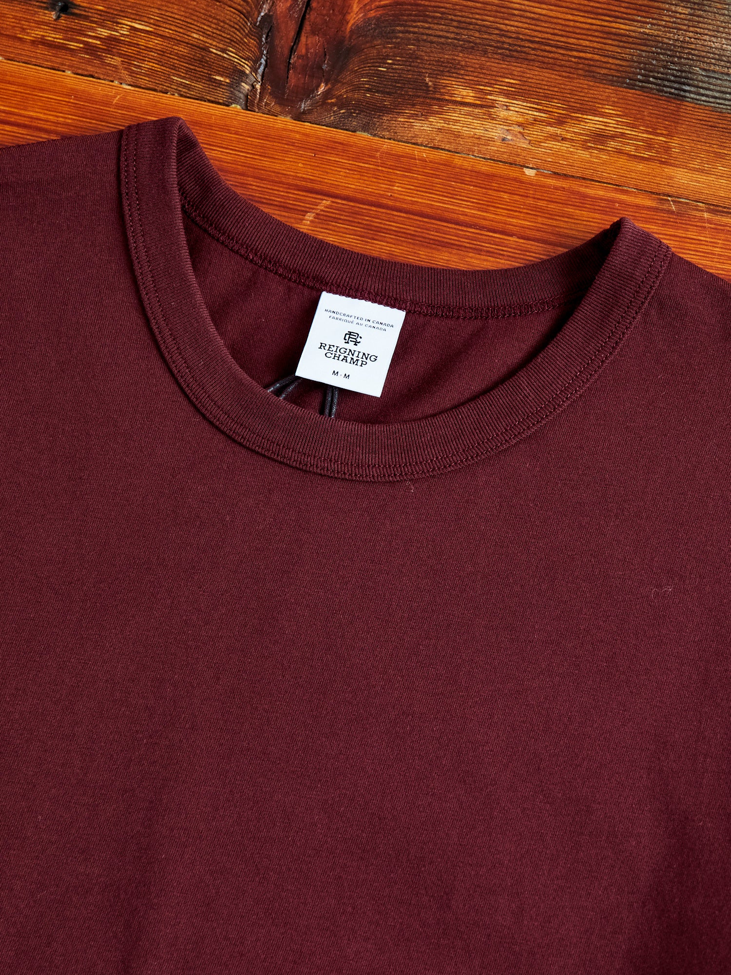 Ringspun Jersey T-Shirt in Crimson - Image 2