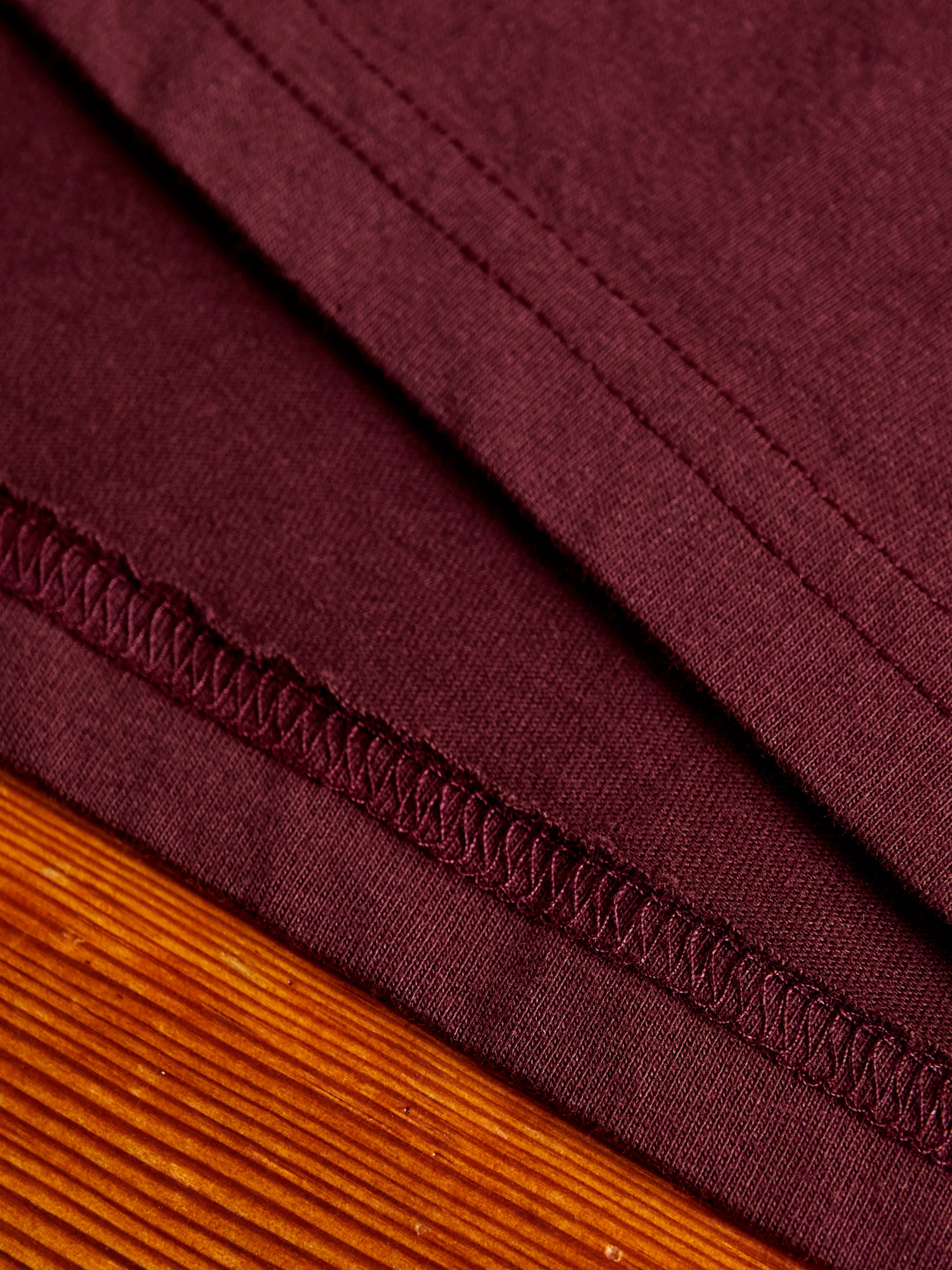 Ringspun Jersey T-Shirt in Crimson - Image 4