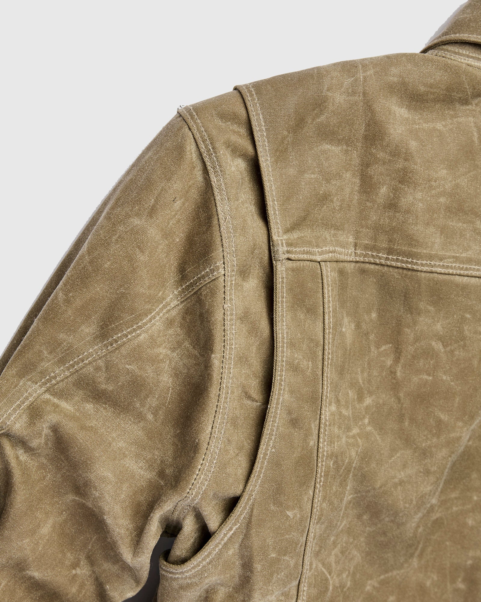 Waxed Canvas Riders Jacket in Tobacco Brown - Image 12