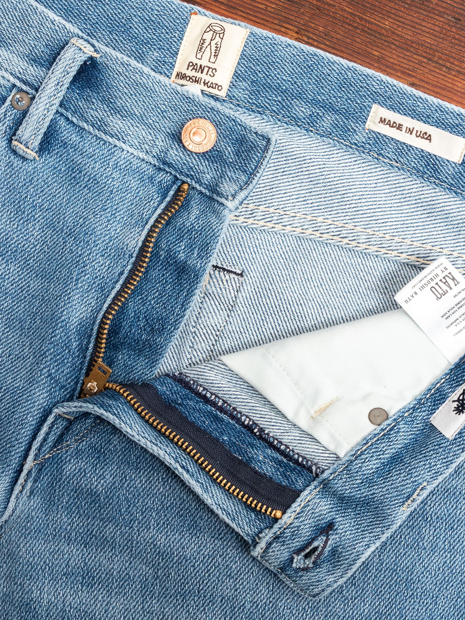 "Ronnie" 11.5oz Washed Indigo Stretch Selvedge Air Denim - Pen Slim - Image 6