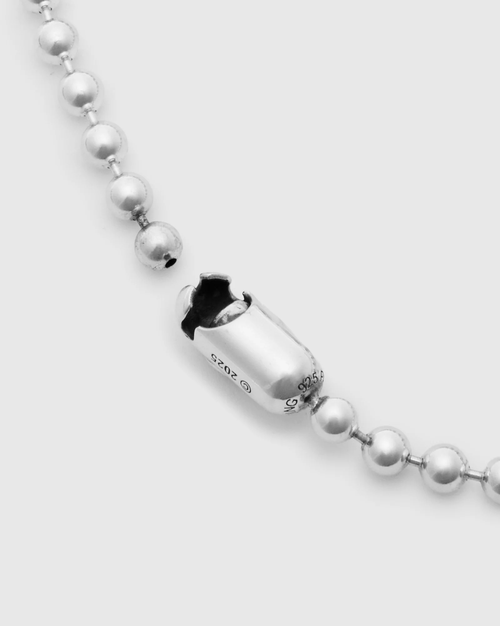 Rosette Poplock Bracelet Size B in Sterling Silver - Image 3