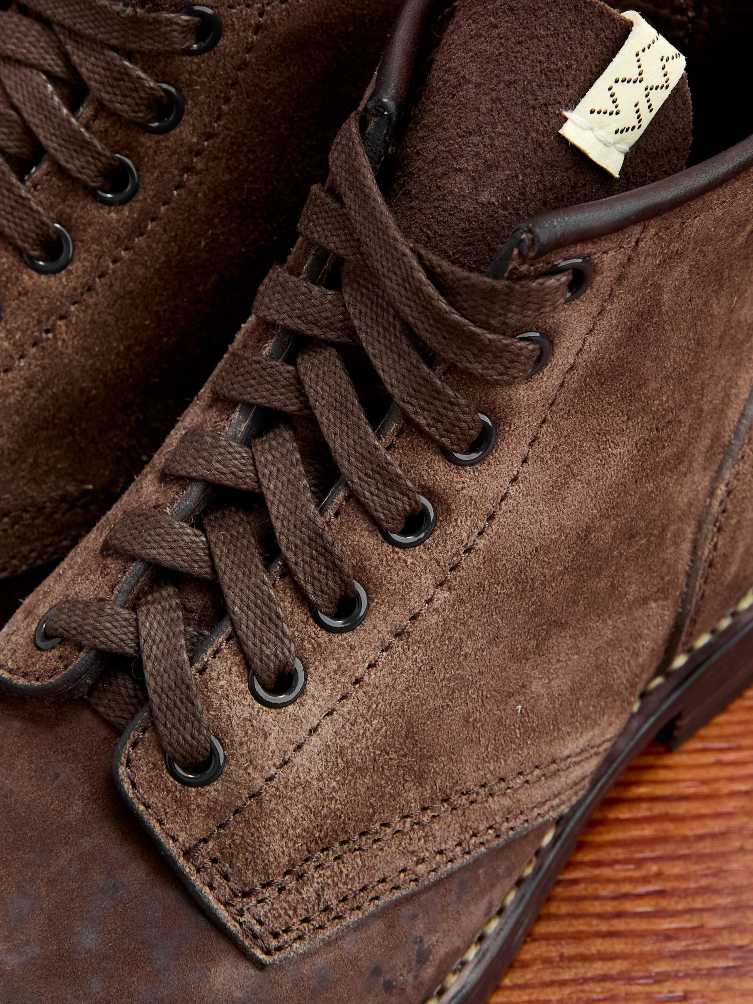 Roughout Brigadier Boots-Folk in Dk. Brown Horsehide - Image 6