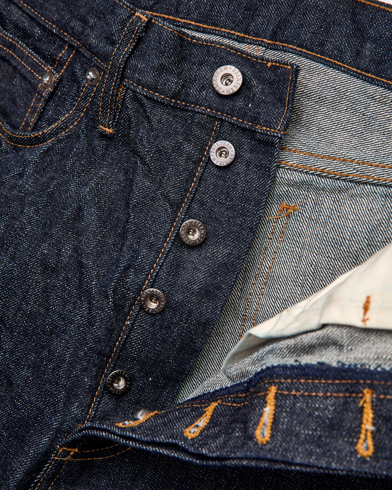 RS-100xk "Kibata" 14oz One Wash Selvedge Denim - Relaxed Straight Fit - Image 7