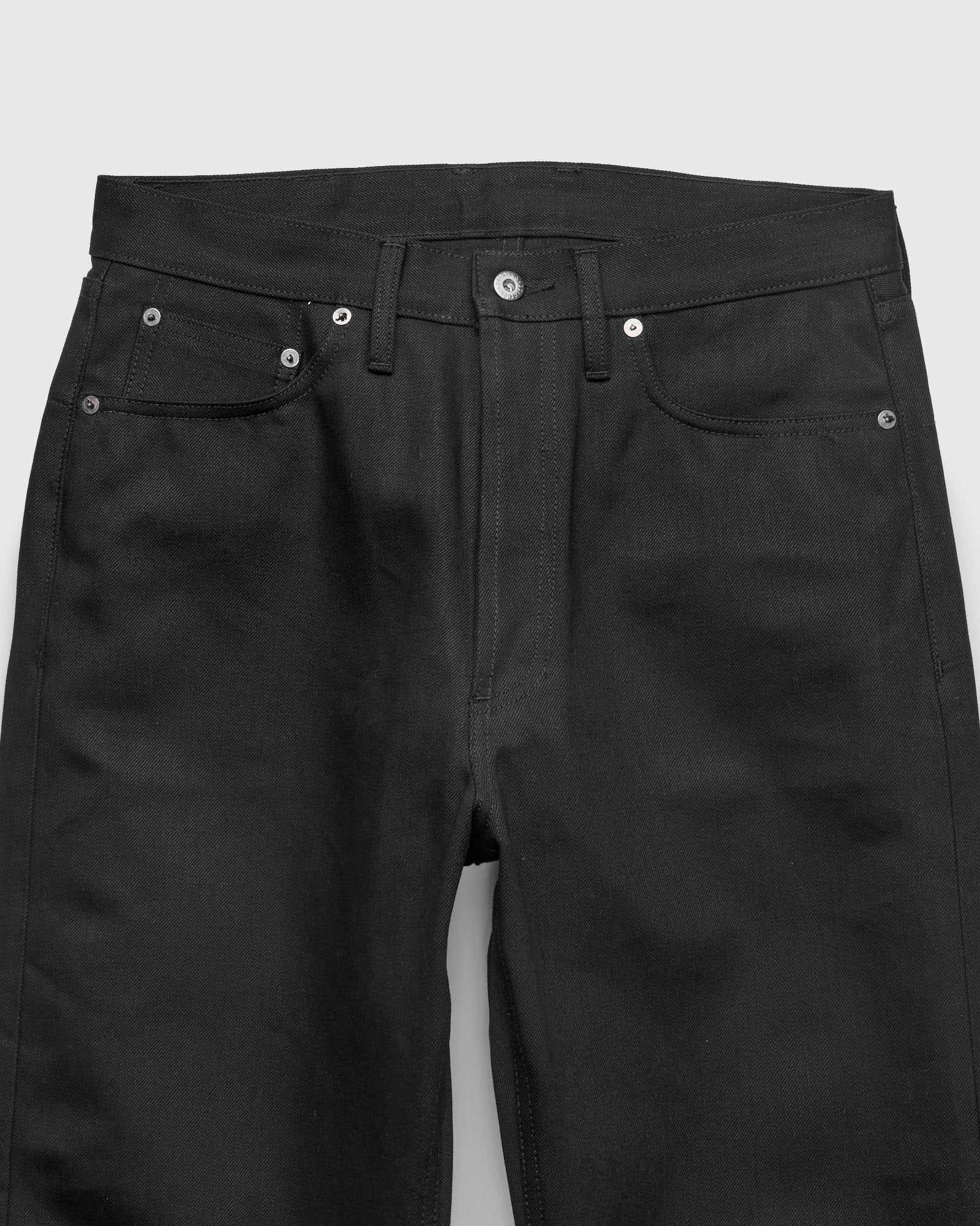 RS-220x 14.5oz Solid Black Selvedge Denim - Relaxed Straight Fit - Image 5