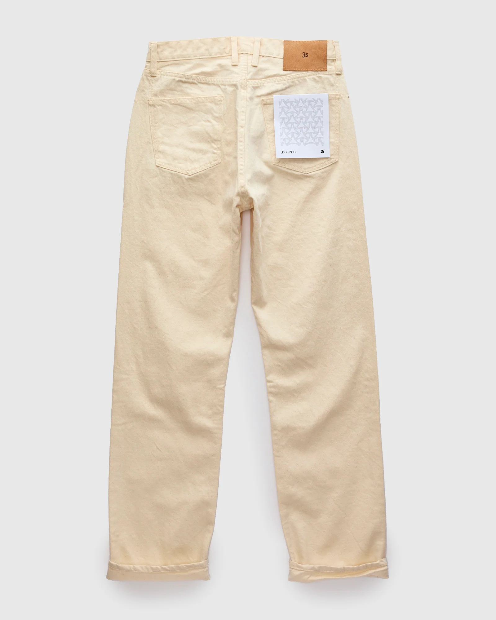 RS-33x 12oz Ecru Selvedge Denim - Relaxed Straight Fit - Image 3