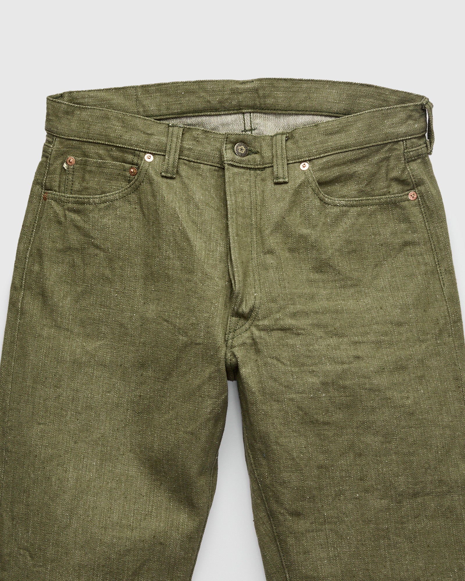 S0170GNX "Uguisu" 17oz Selvedge Denim - Straight Tapered Fit - Image 5