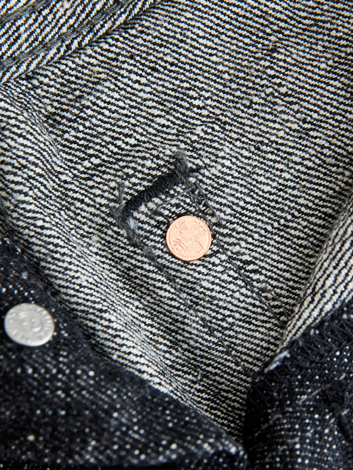 S5000BKII "Zero Black II" 17oz Selvedge Denim - Mid Straight Fit - Image 10