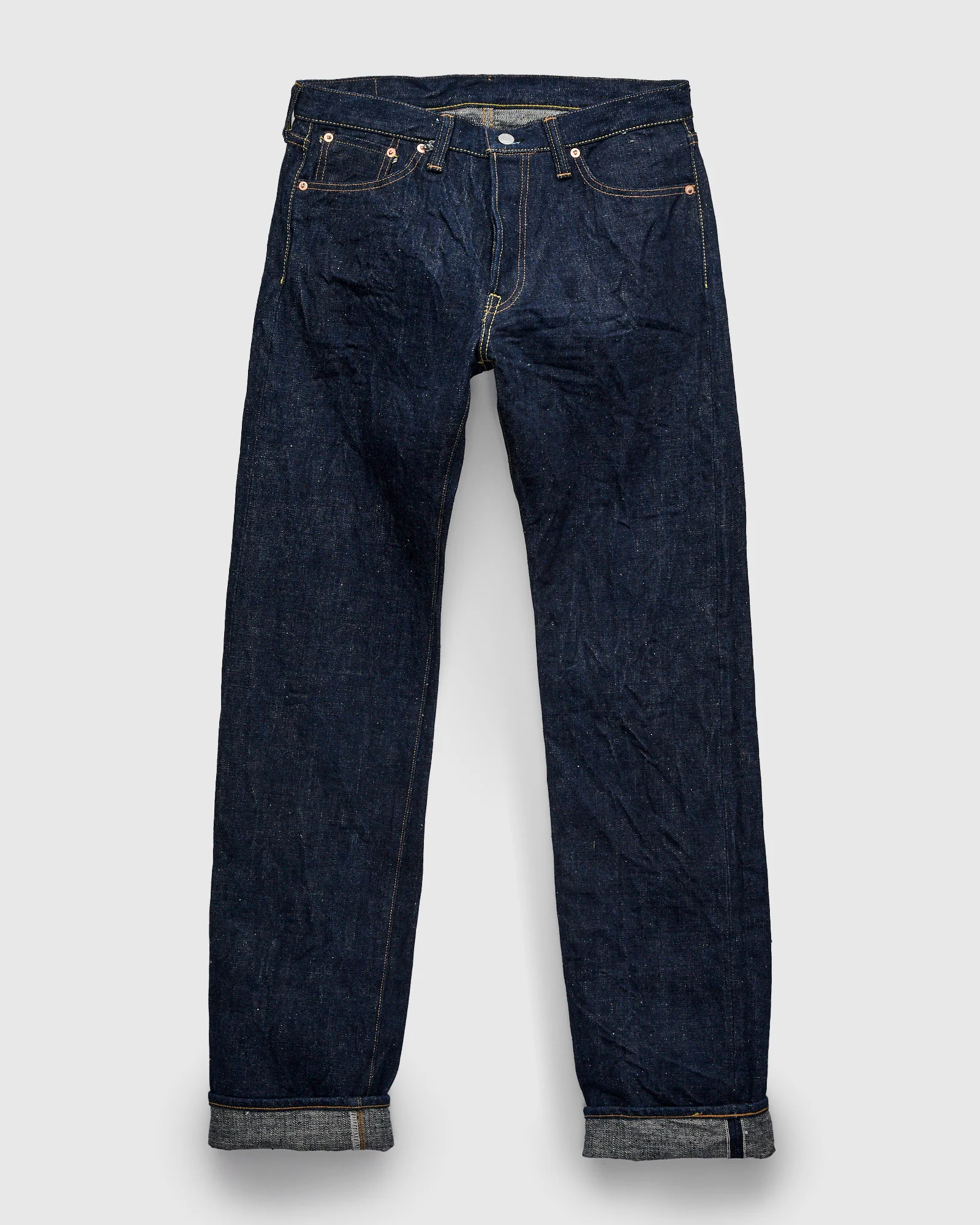 S500AX "Ai-Plus" 18oz Natural Indigo Selvedge Denim - Regular Straight Fit - Image 2