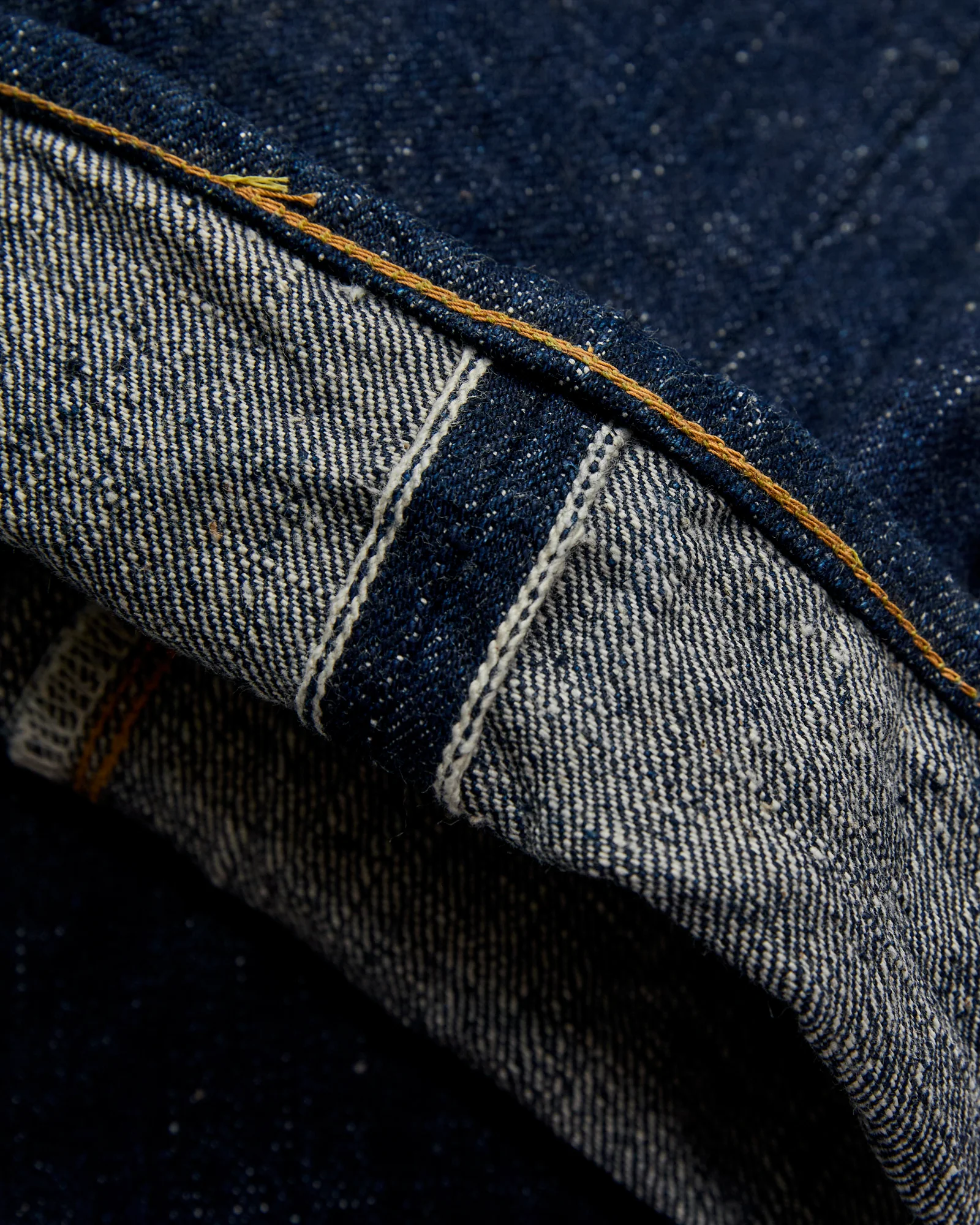 S500AX "Ai-Plus" 18oz Natural Indigo Selvedge Denim - Regular Straight Fit - Image 8