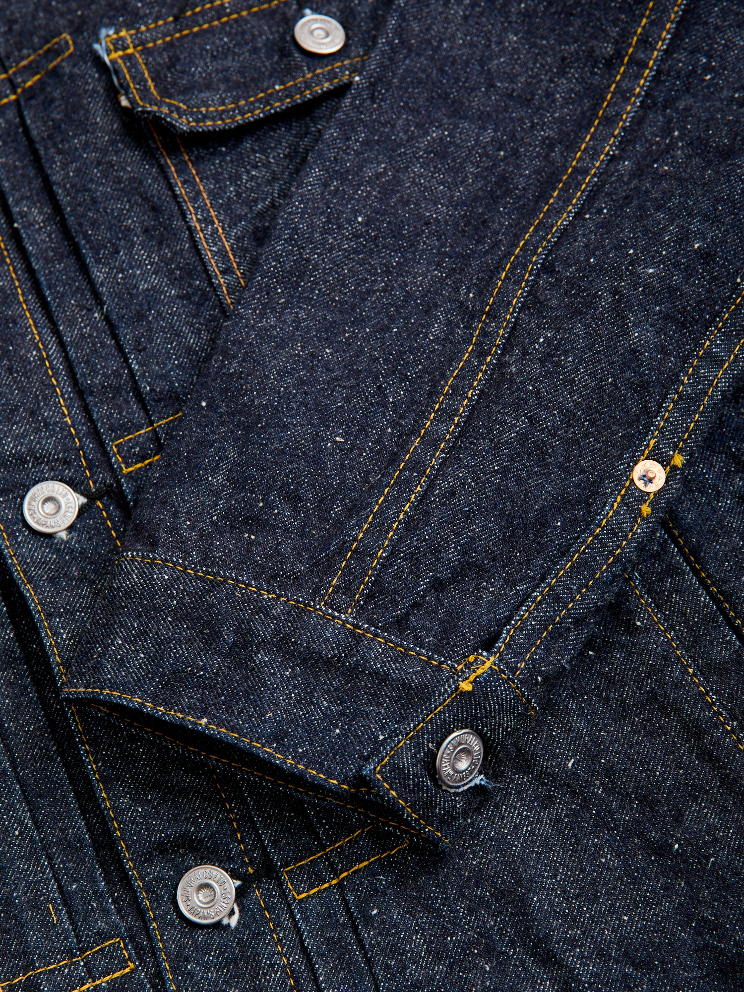 S5512PX15oz "Otokogi" Denim Type 1 Jacket in Indigo - Image 11