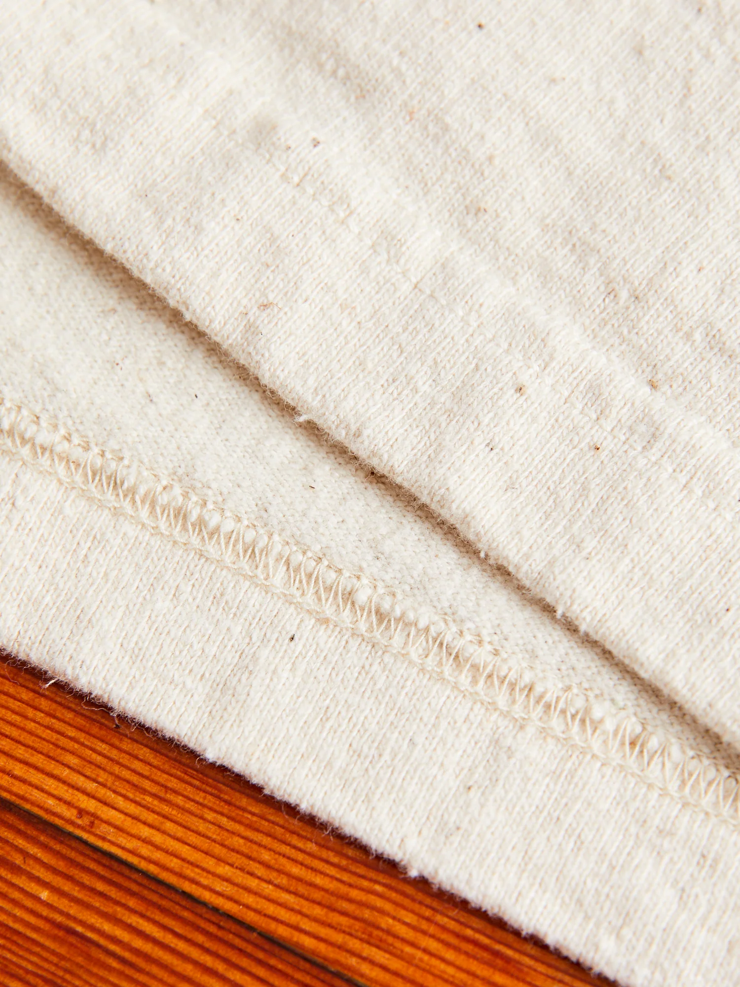 "Samurai Cotton Project" Pocket T-Shirt in Natural - Image 4