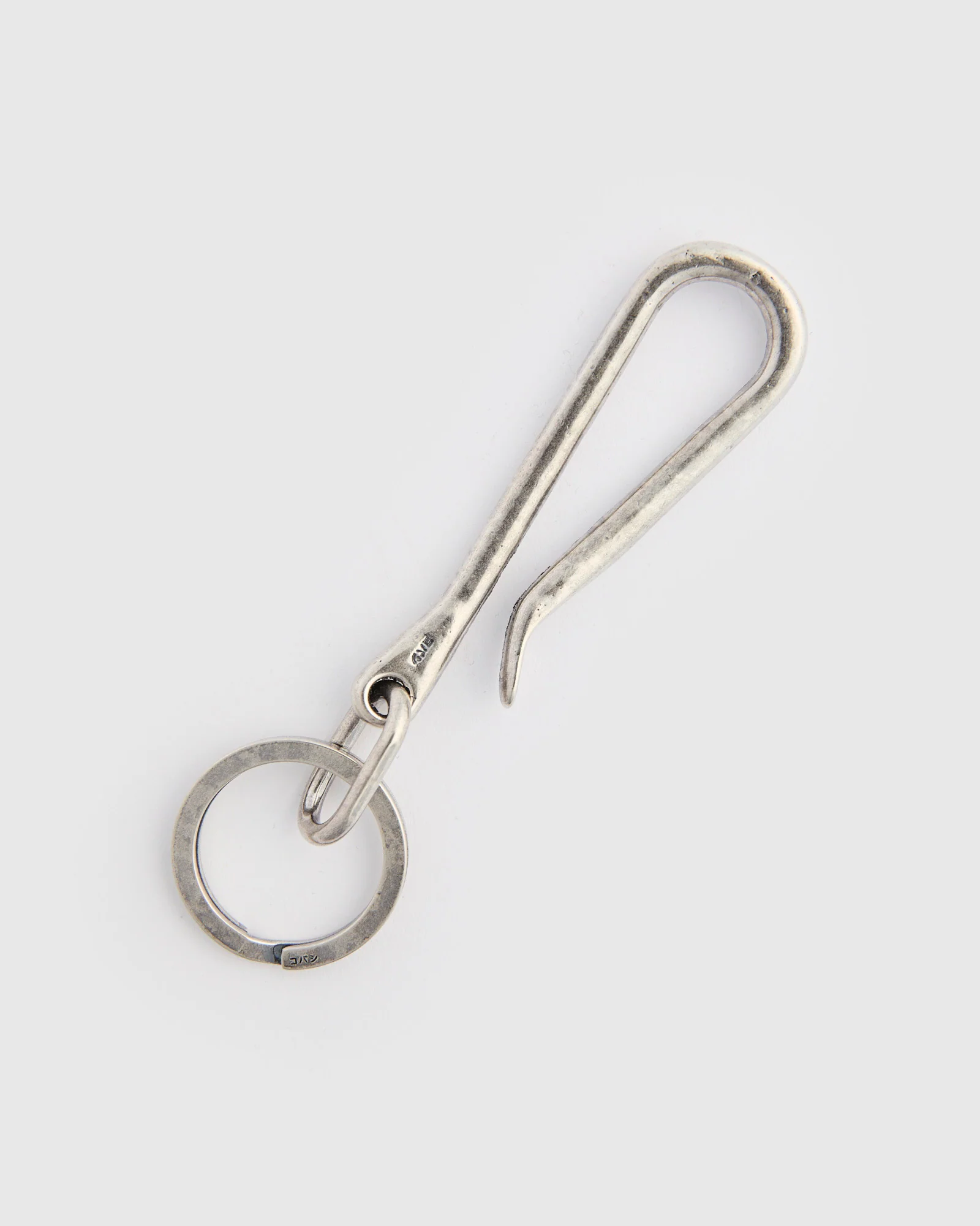 Sand Cast Key Hook in Silver Plated Brass - Image 4