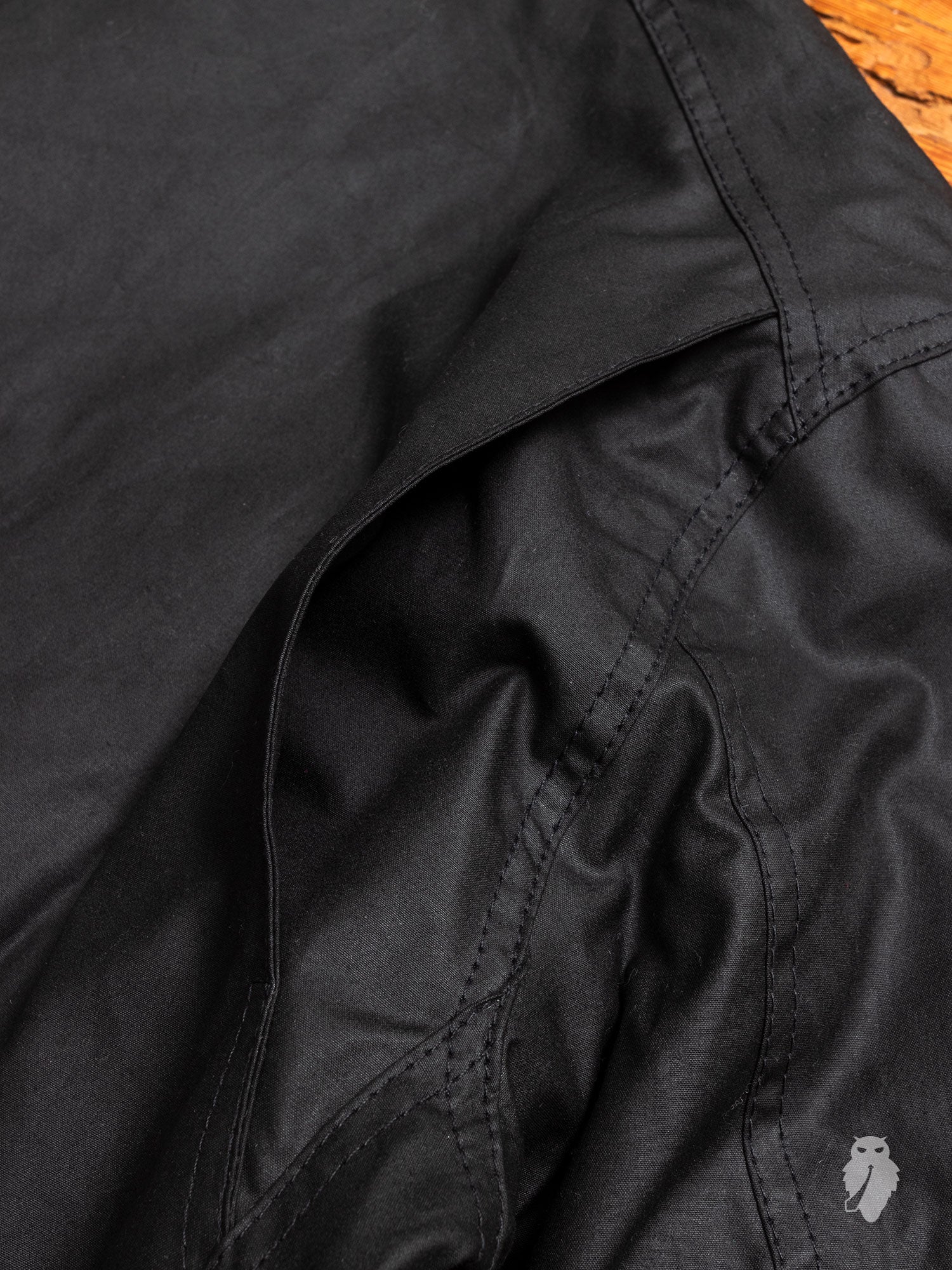 "Sapper" Wax Jacket in Black - Image 14
