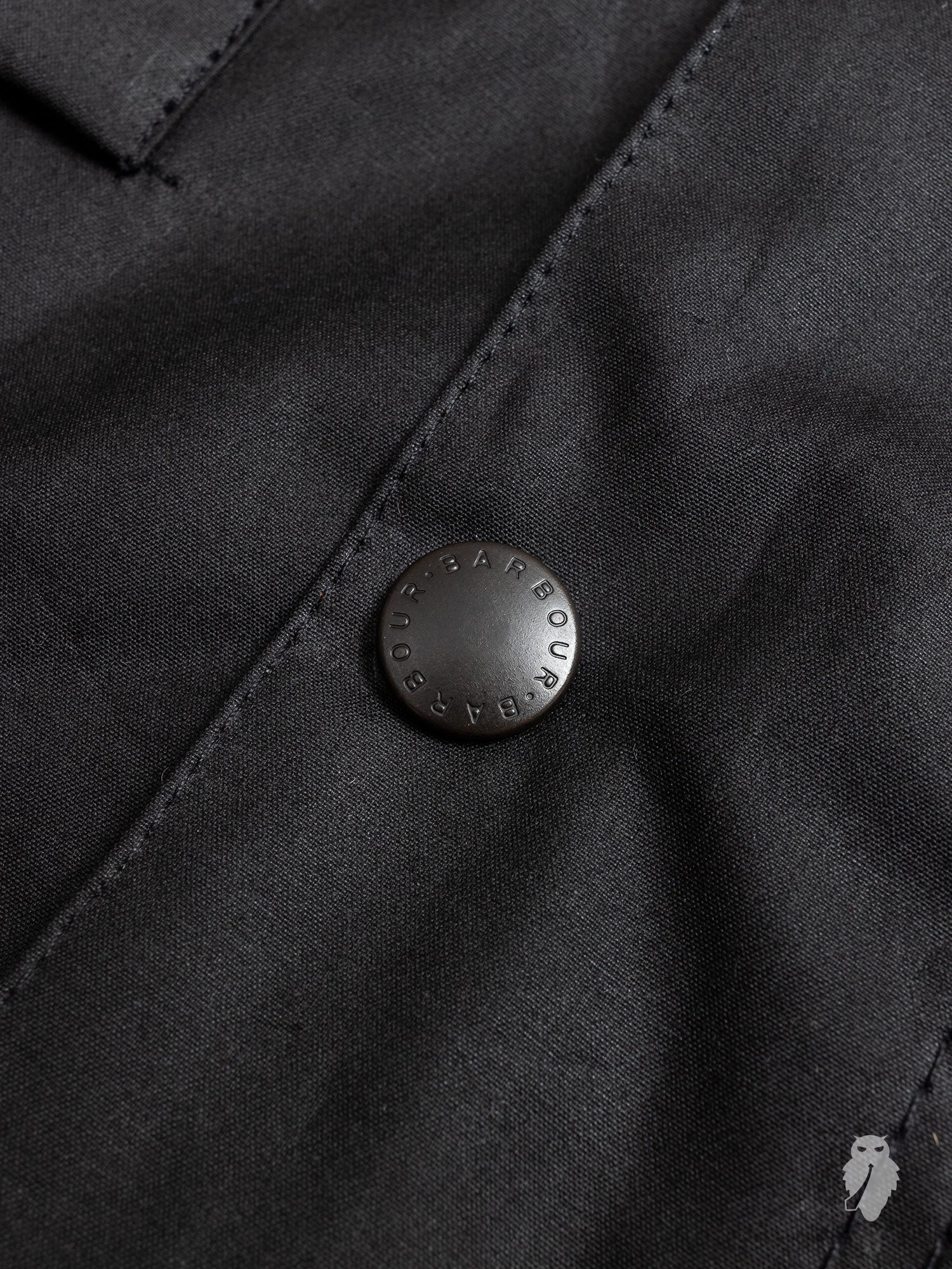 "Sapper" Wax Jacket in Black - Image 4