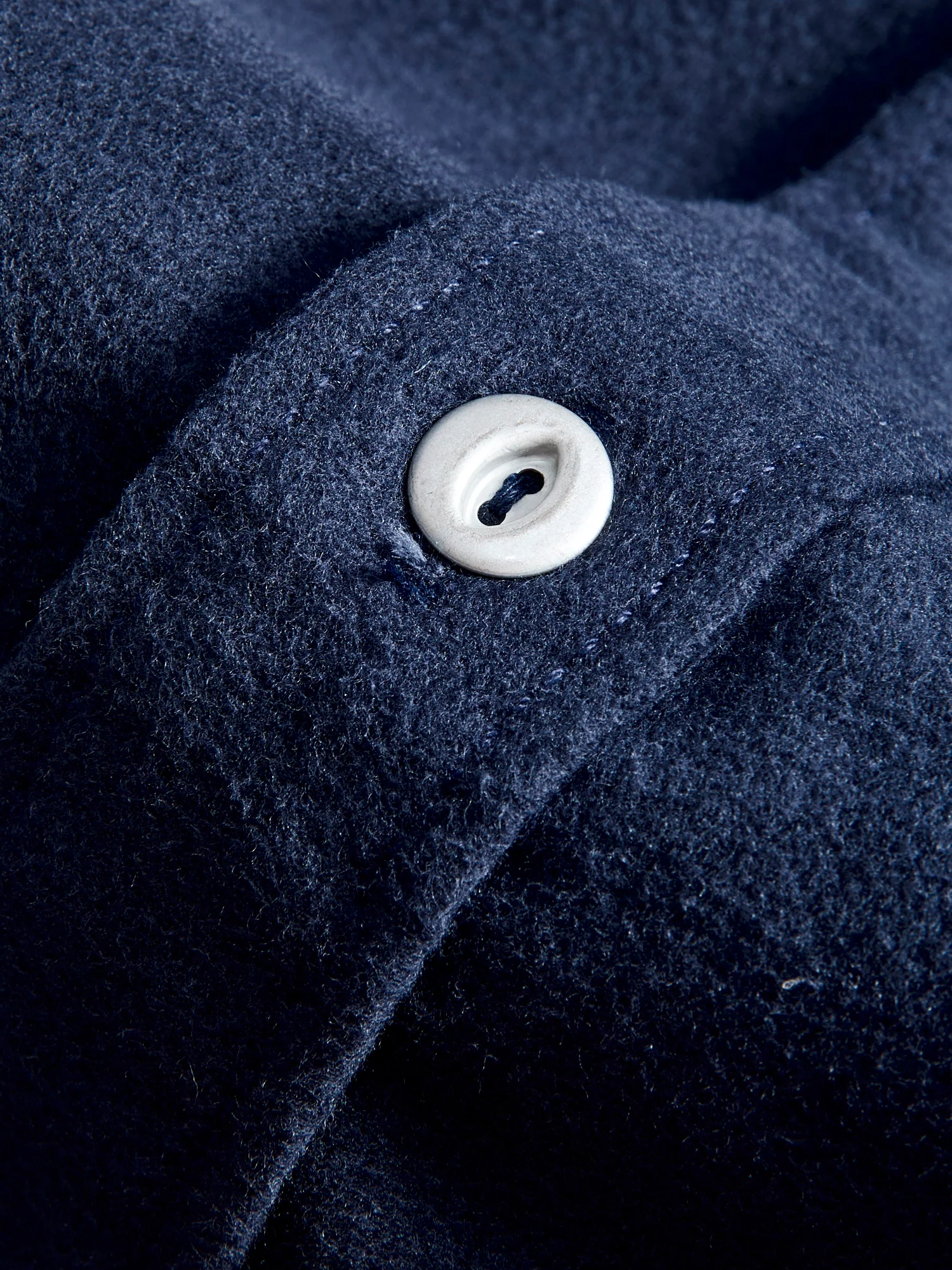Scout Shirt in Navy Moleskin - Image 5