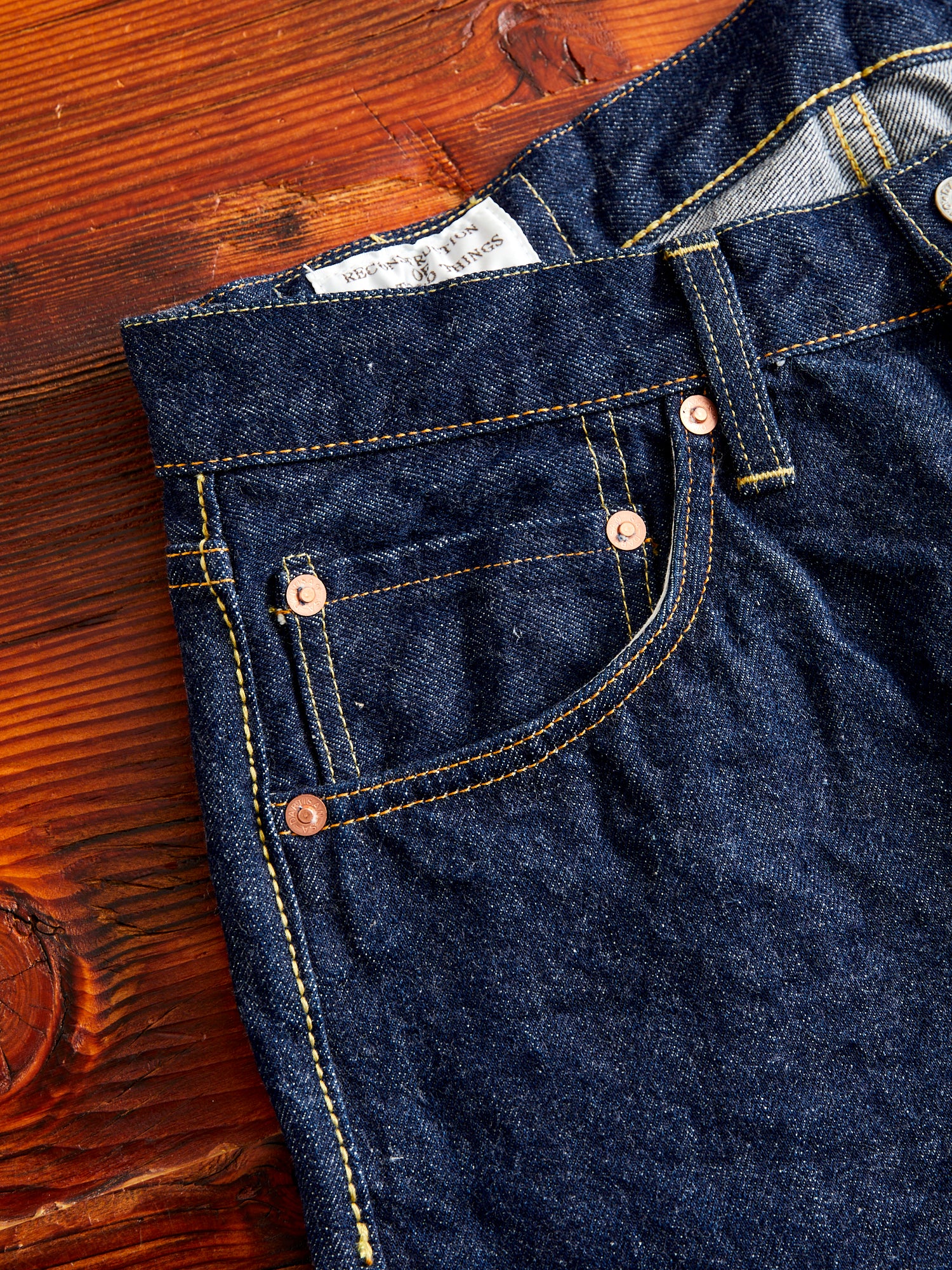 SD-808S "Natural Indigo" 15oz Selvedge Denim - Tapered Fit - Image 7