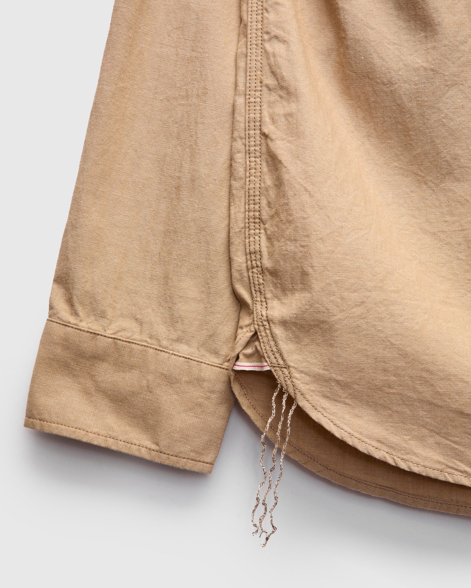 Selvedge Chambray Workshirt in Beige - Image 6