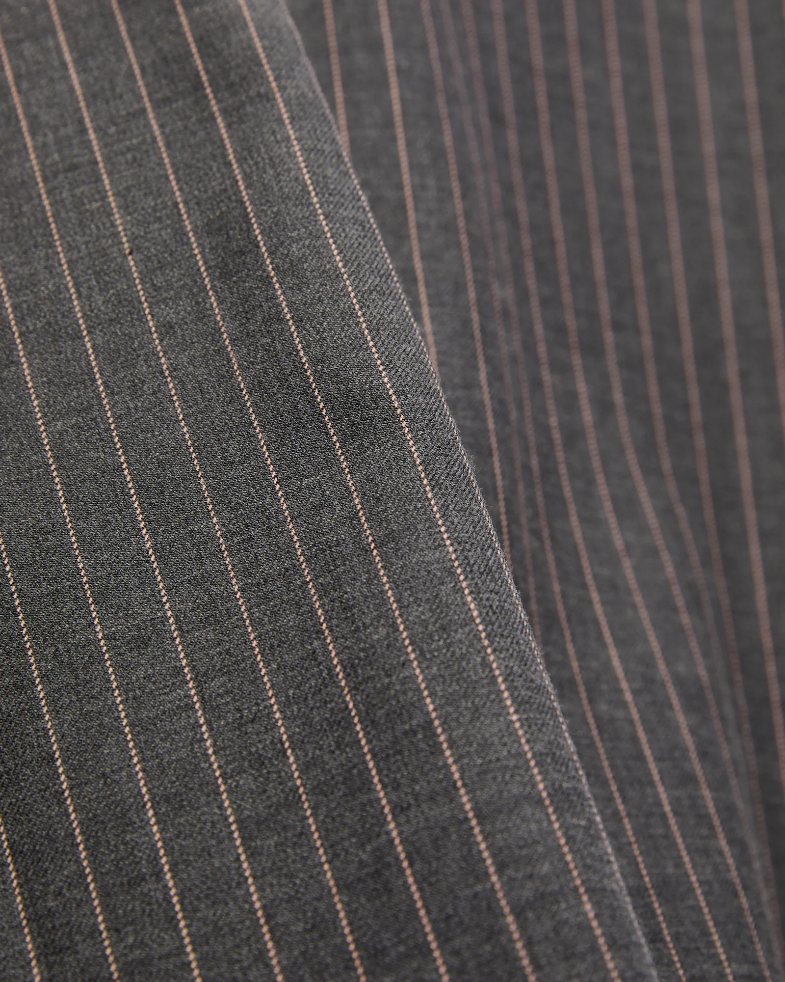 Serge Pinstripe Workshirt in Grey - Image 7