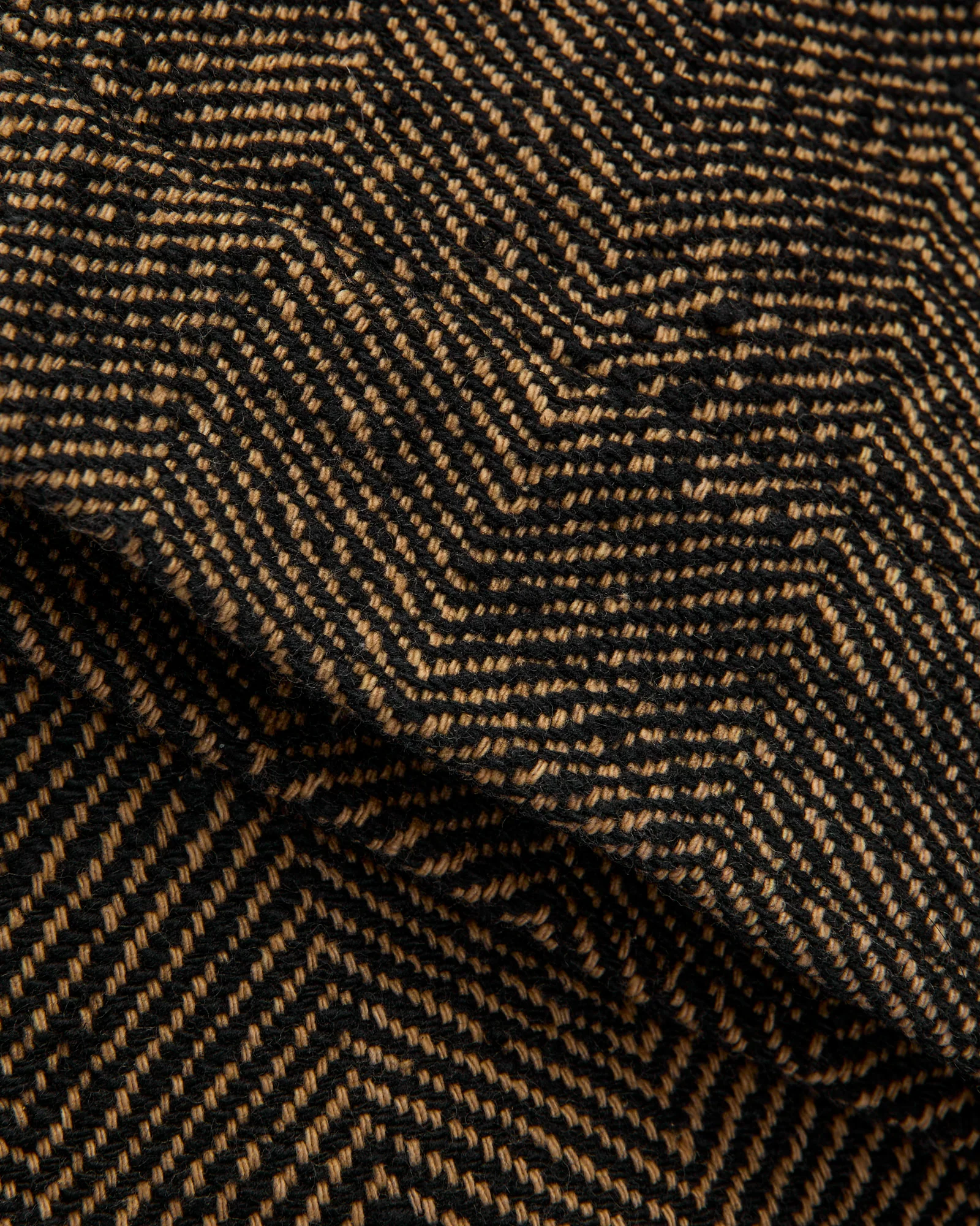 Shakoor Pants in Iron Black/Tan Herringbone - Image 7