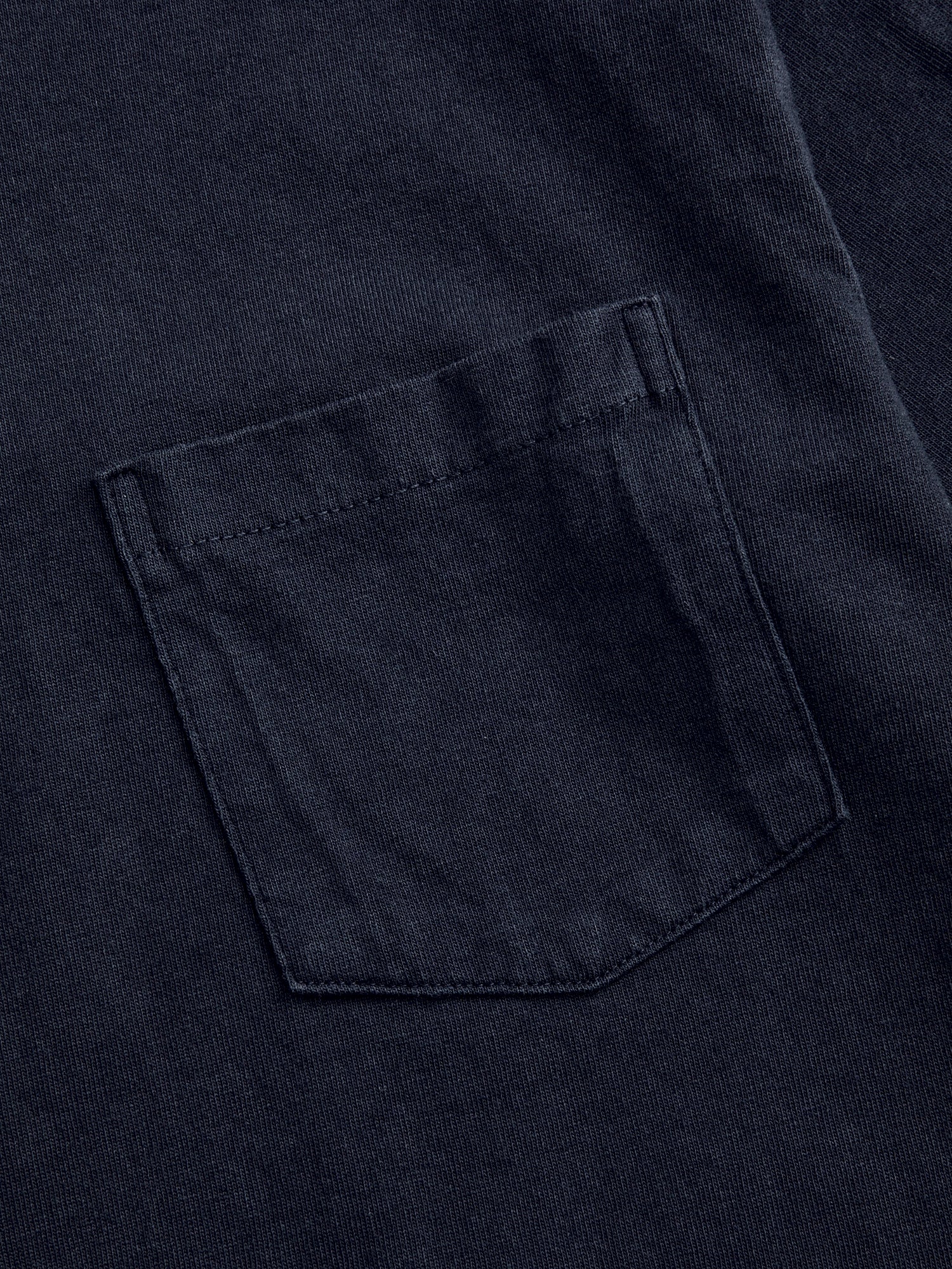 Short Sleeve Crew Tee in Black Indigo - Image 5