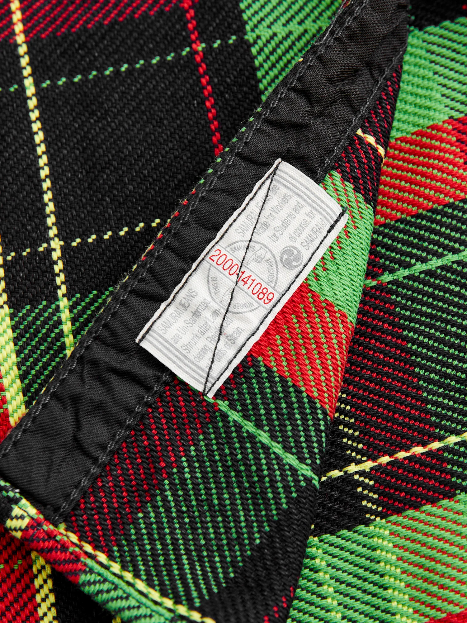 SIN23-01W Rope Dyed Flannel Shirt in Green - Image 8