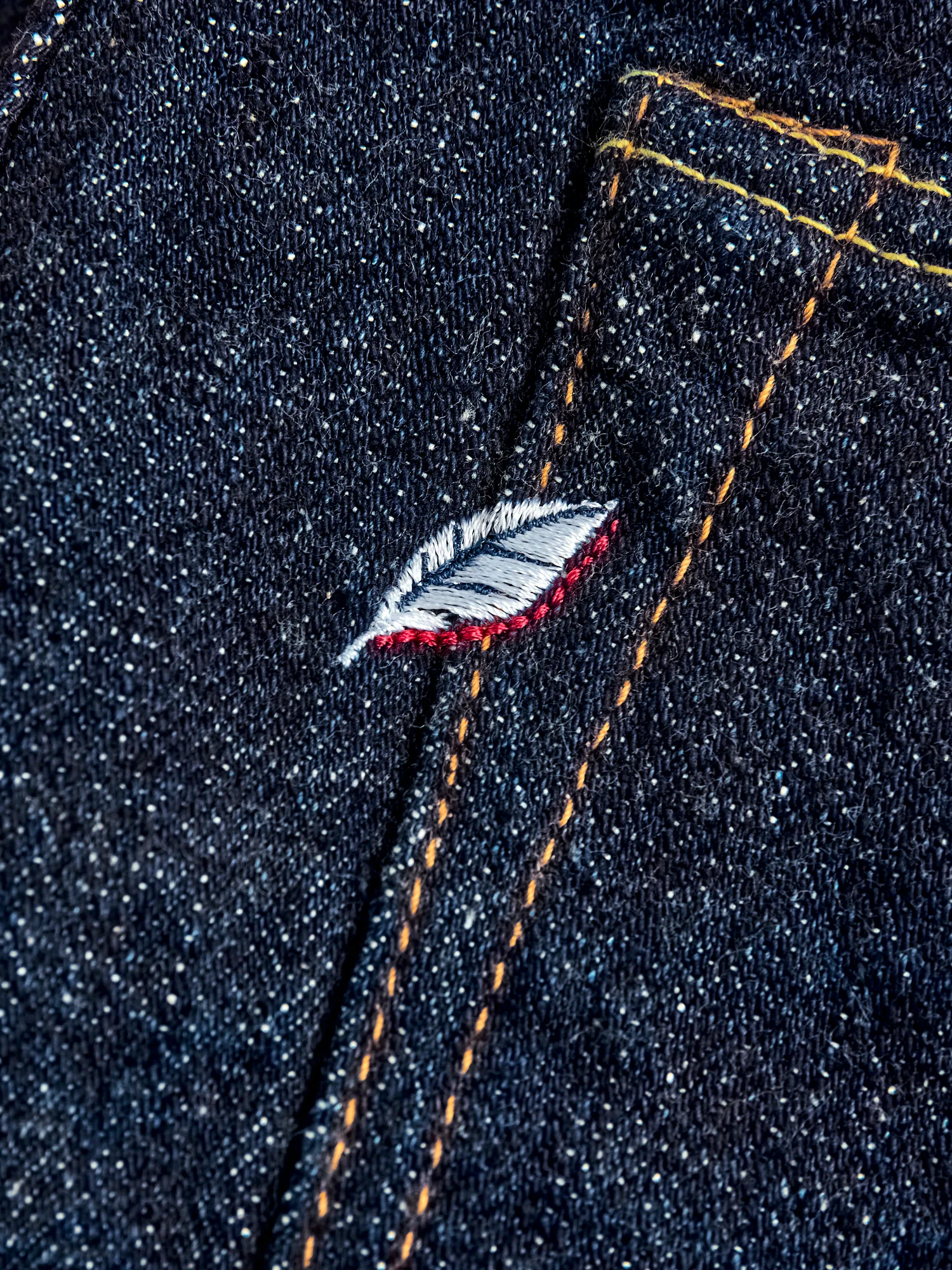 SLB-003 16.5oz Rinsed Selvedge Denim - Regular Straight Fit - Image 4