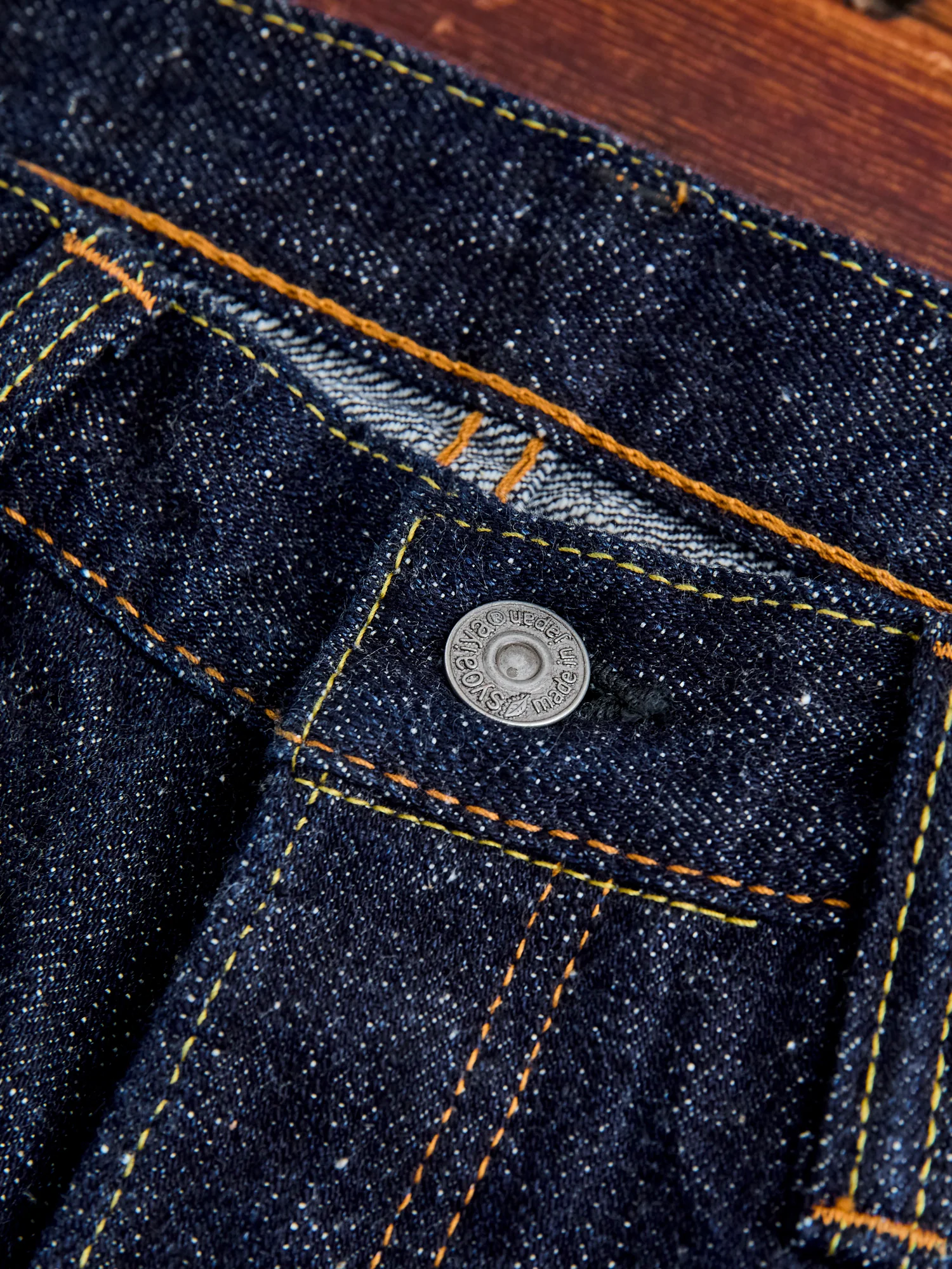 SLB-013 16.5oz Rinsed Selvedge Denim - Slim Tapered Fit - Image 8