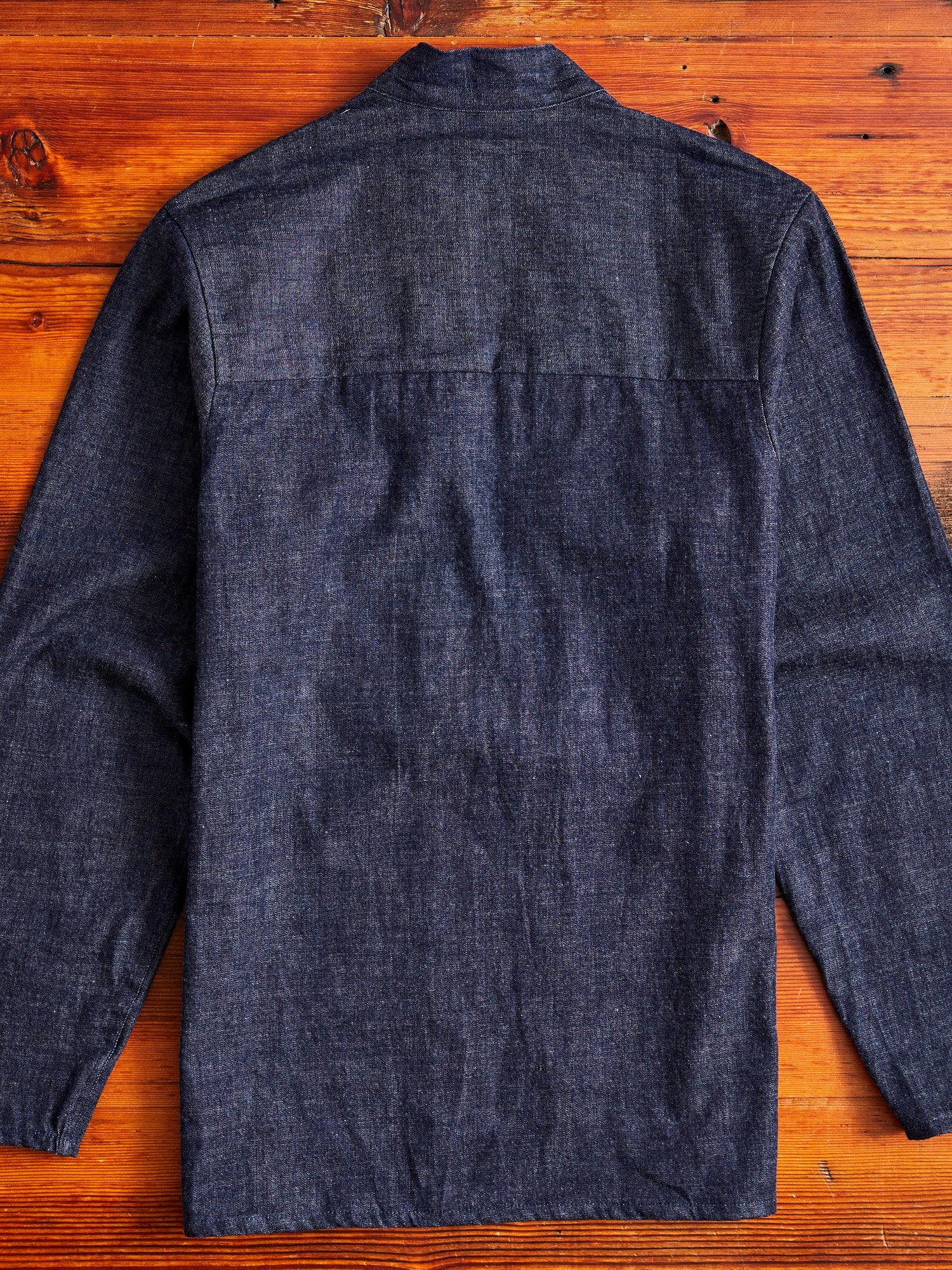 "Slub Nep Rinsed Denim" Kimono Shirt - Image 8