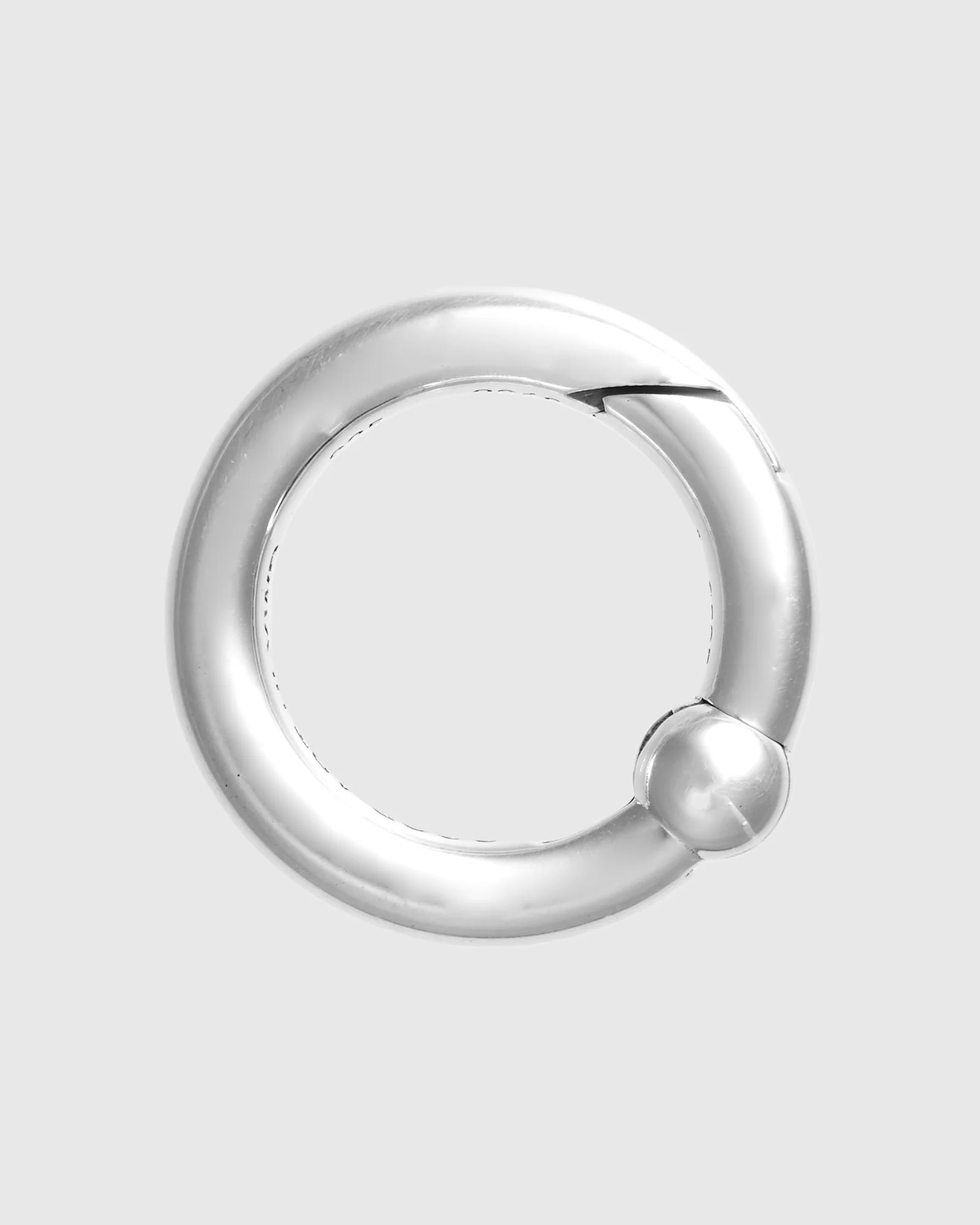 Smooth Spring Ring A in Sterling Silver - Image 3