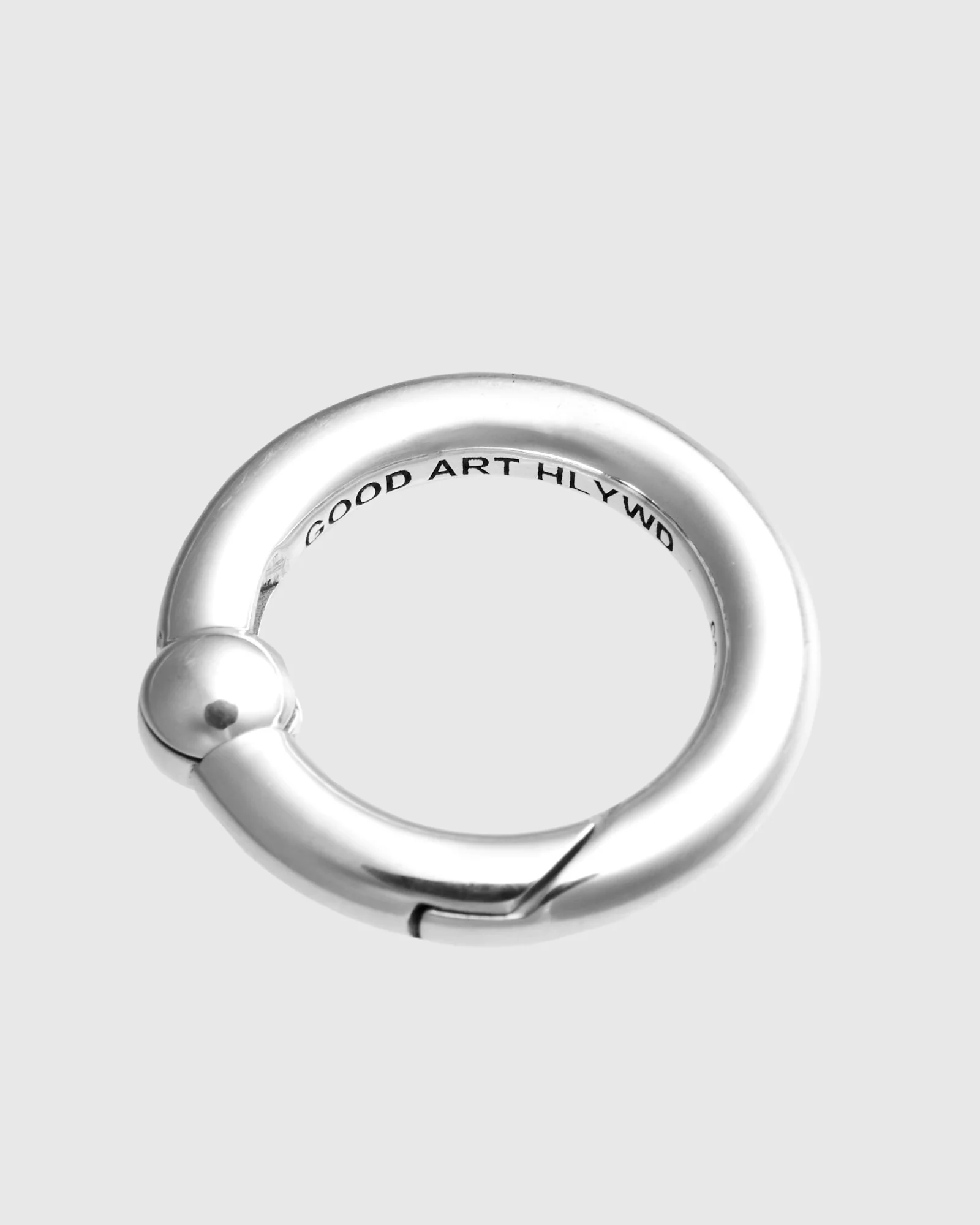 Smooth Spring Ring A in Sterling Silver - Image 4