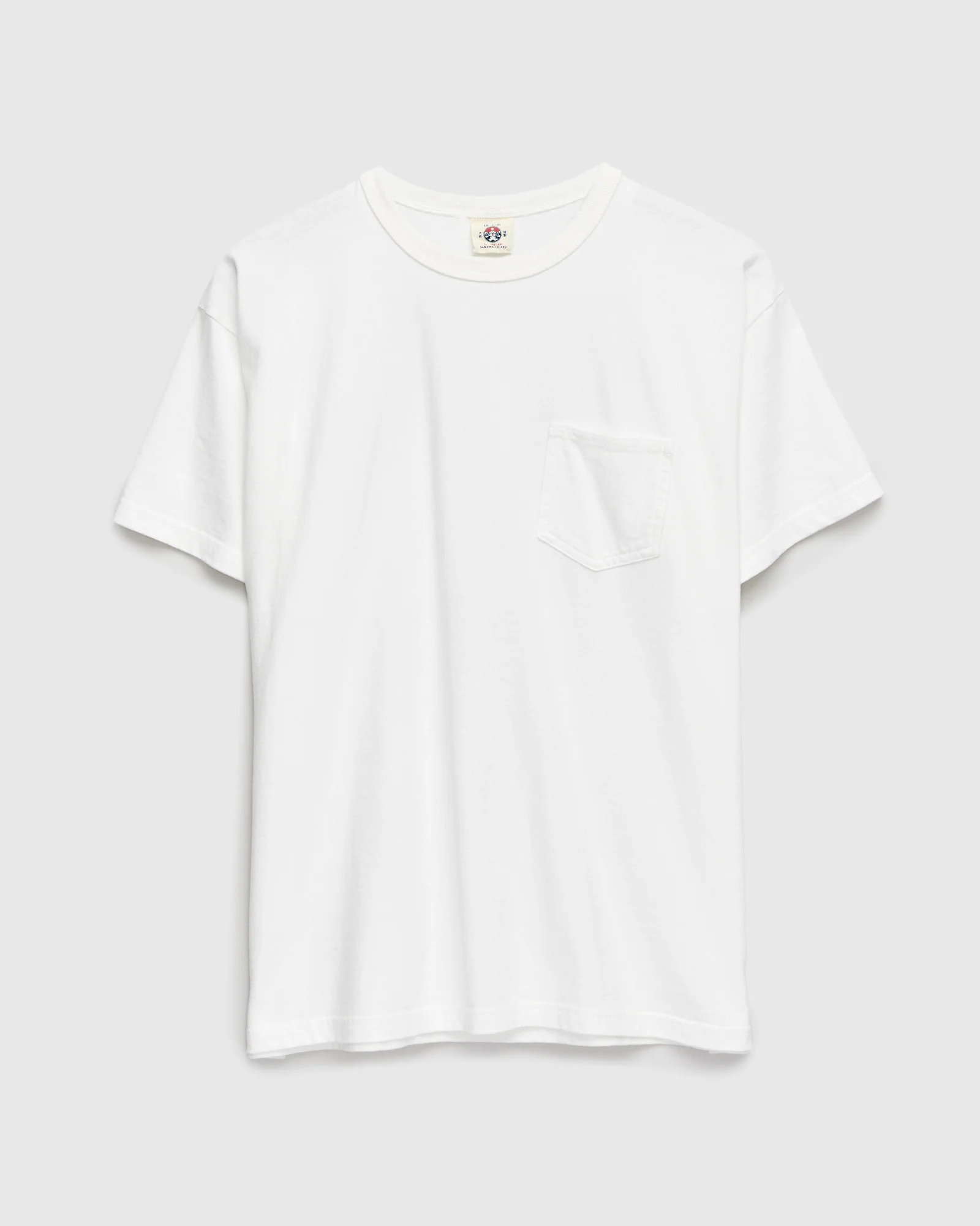"Snake Slayer" Heavyweight Pocket T-Shirt in White