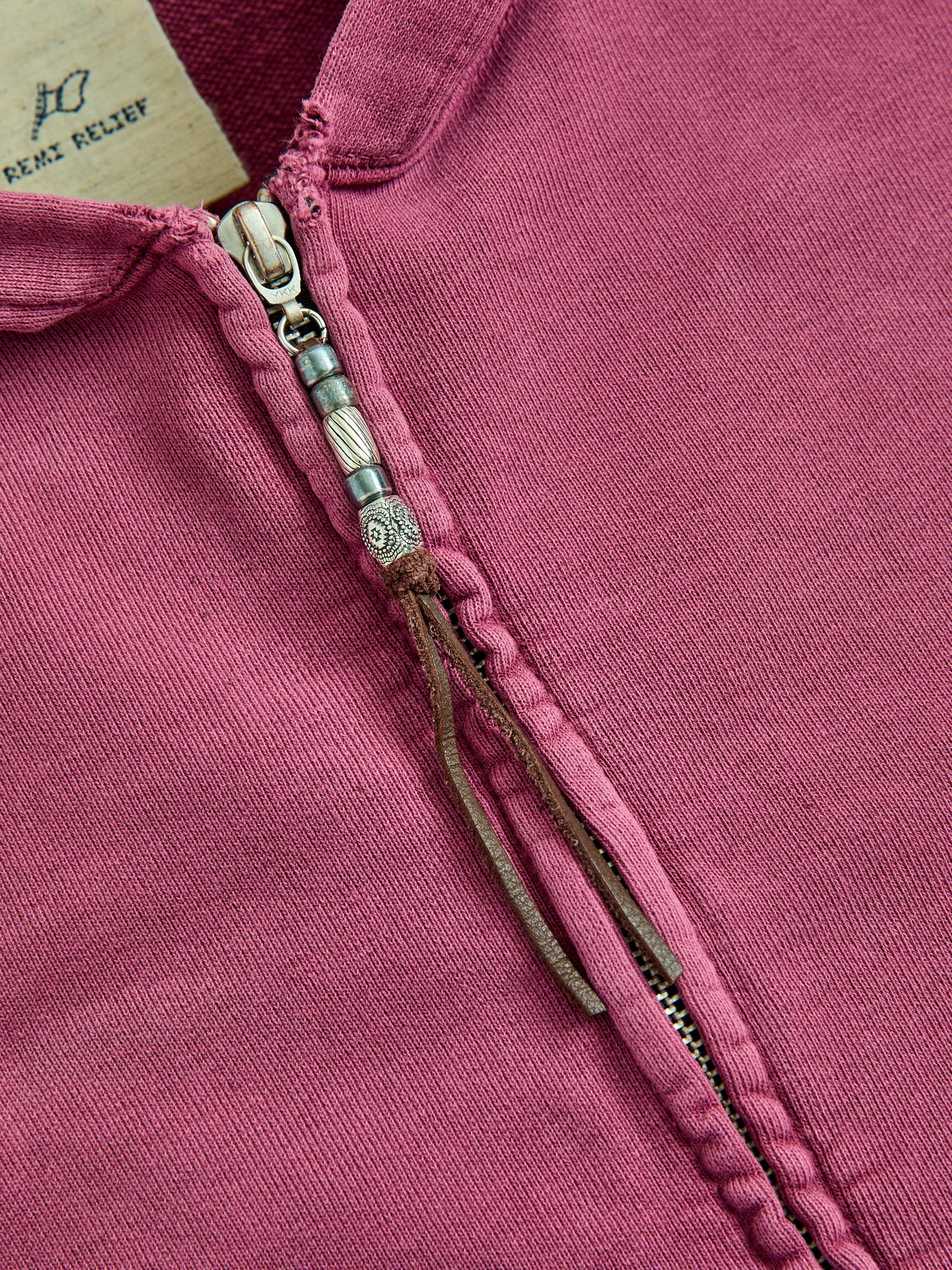 Special Finish Zip Hoodie in Bordeaux - Image 6