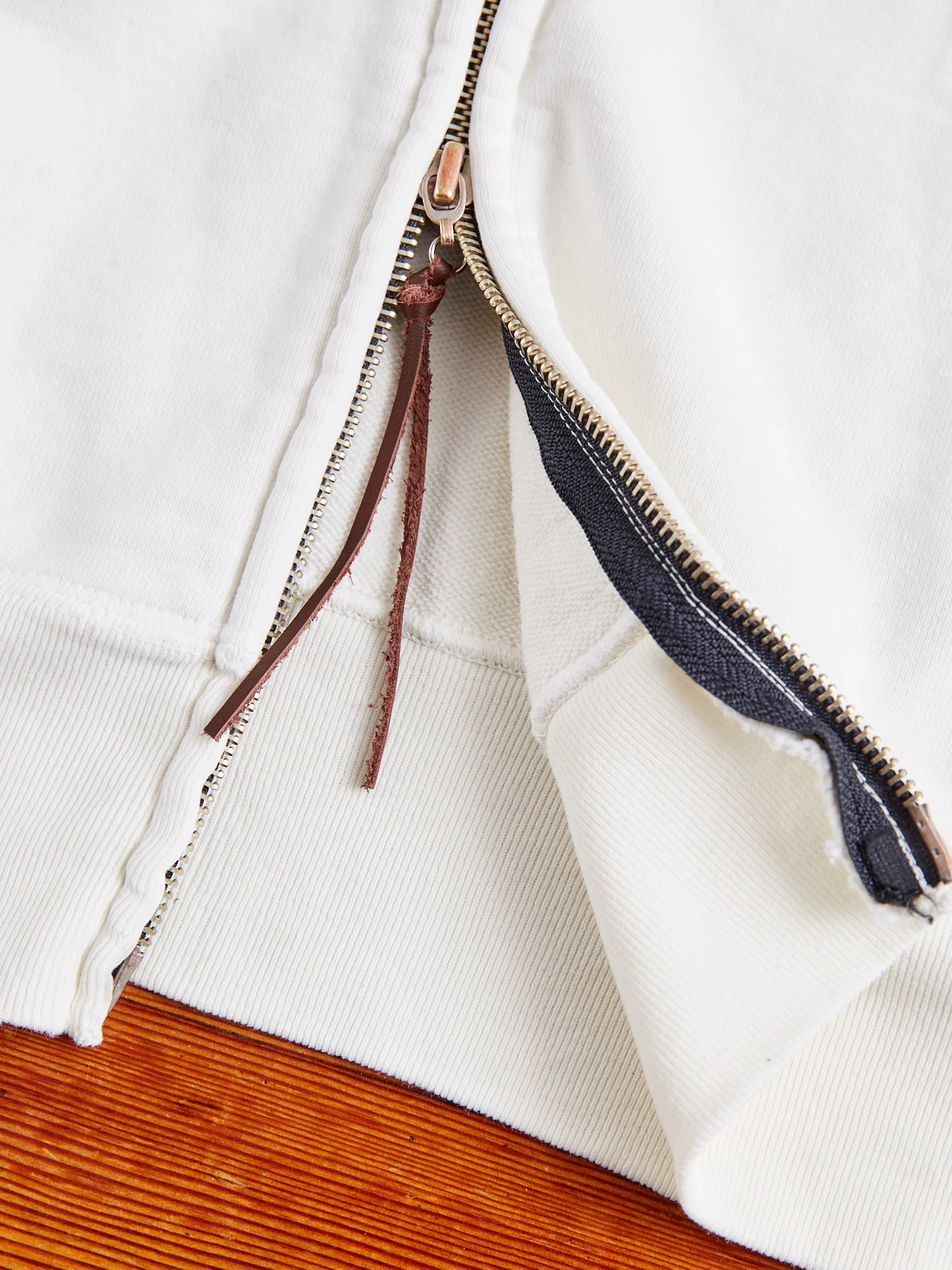 Special Finish Zip Hoodie in Off-White - Image 7