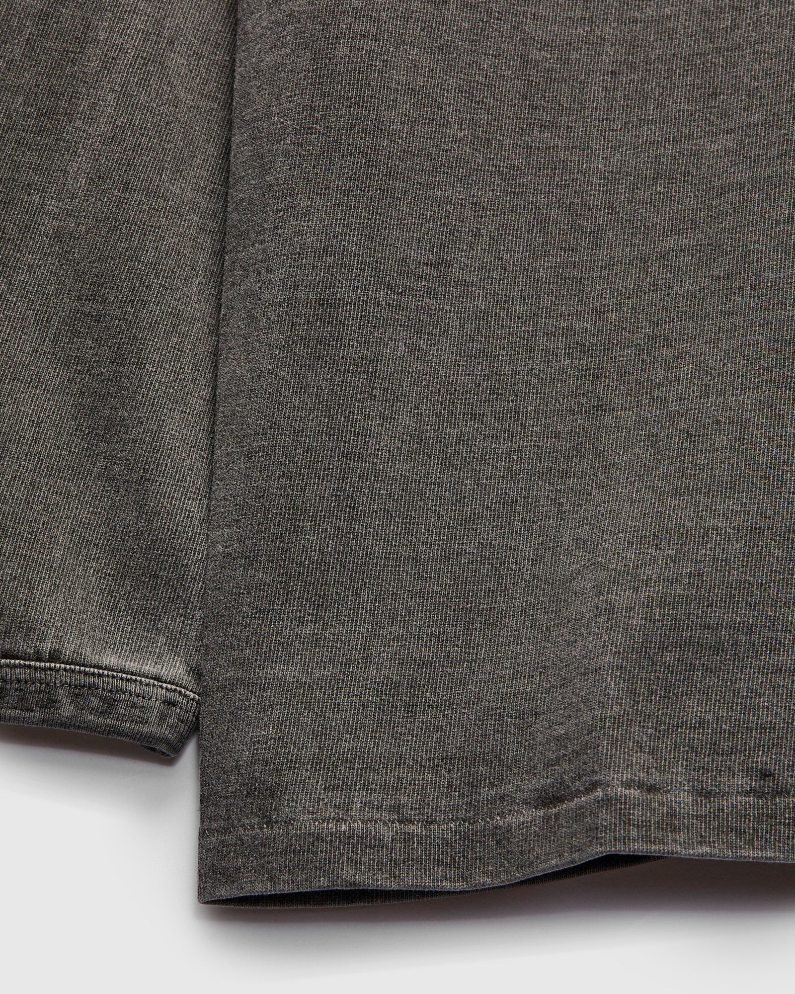 Stand Wheeler Long Sleeve Pigment-Dyed Tee in Sumikuro - Image 5