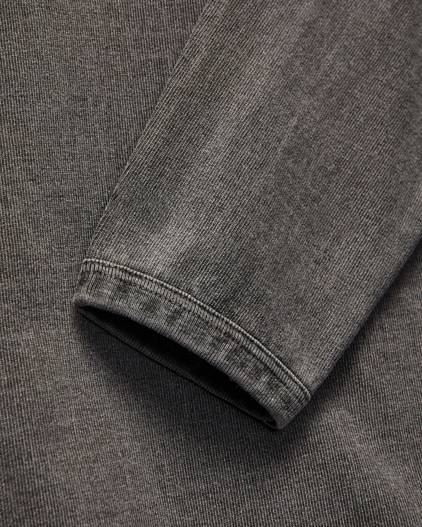 Stand Wheeler Long Sleeve Pigment-Dyed Tee in Sumikuro - Image 6