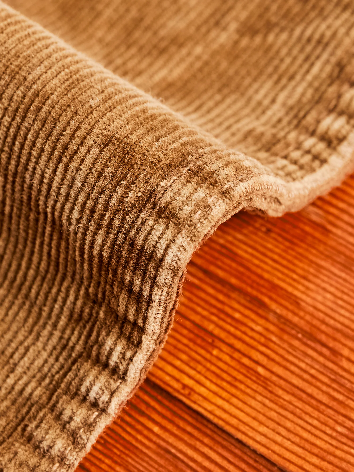 "Ro-Buck" Straight Fit Corduroy Pants in Tan - Image 7