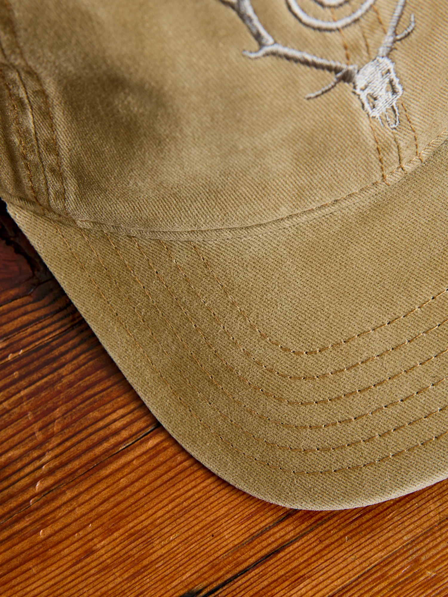 Strap Back Dad Cap in Khaki - Image 6
