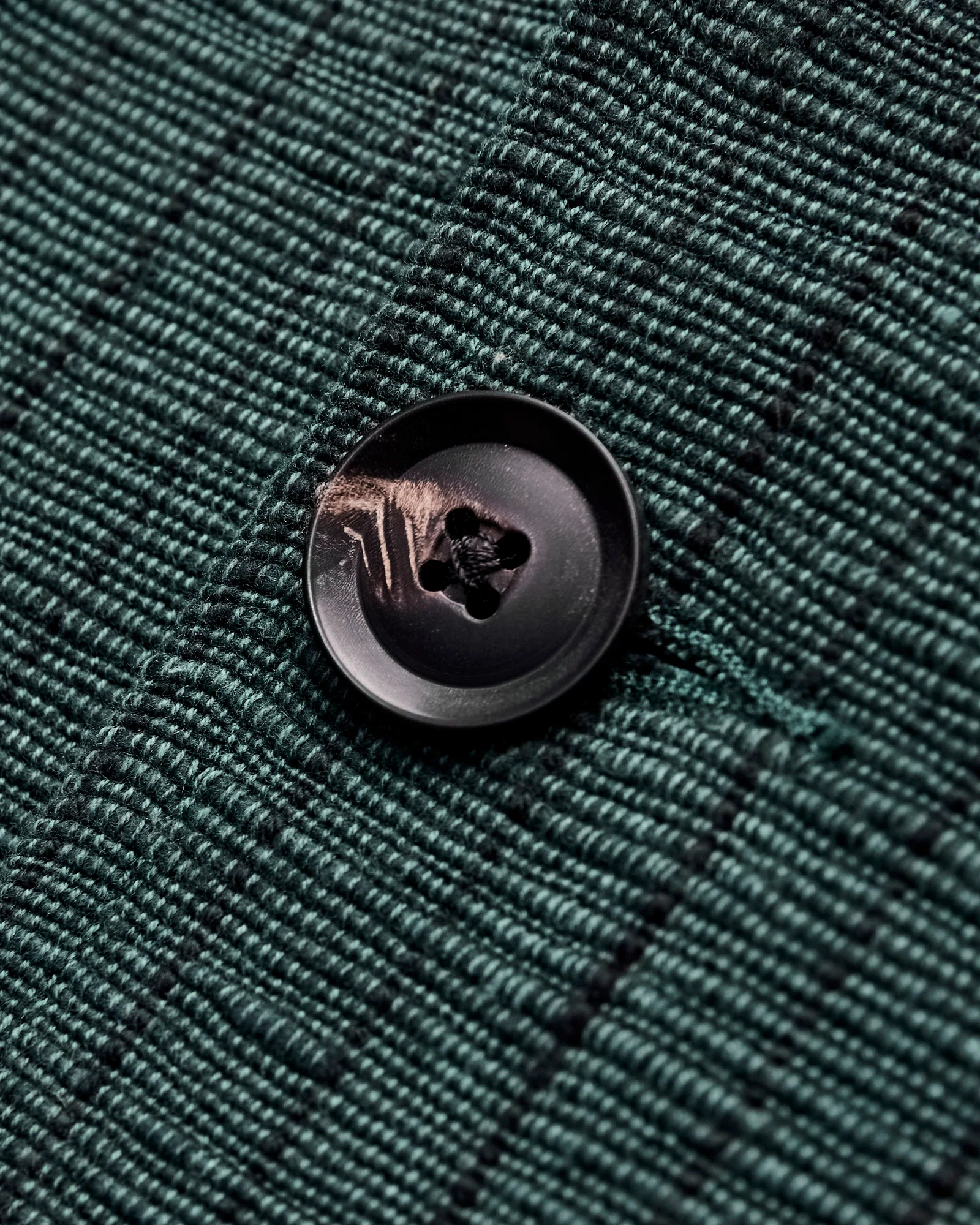 Study Jacket in Midnight Teal/Iron Black Ticking Stripe - Image 4