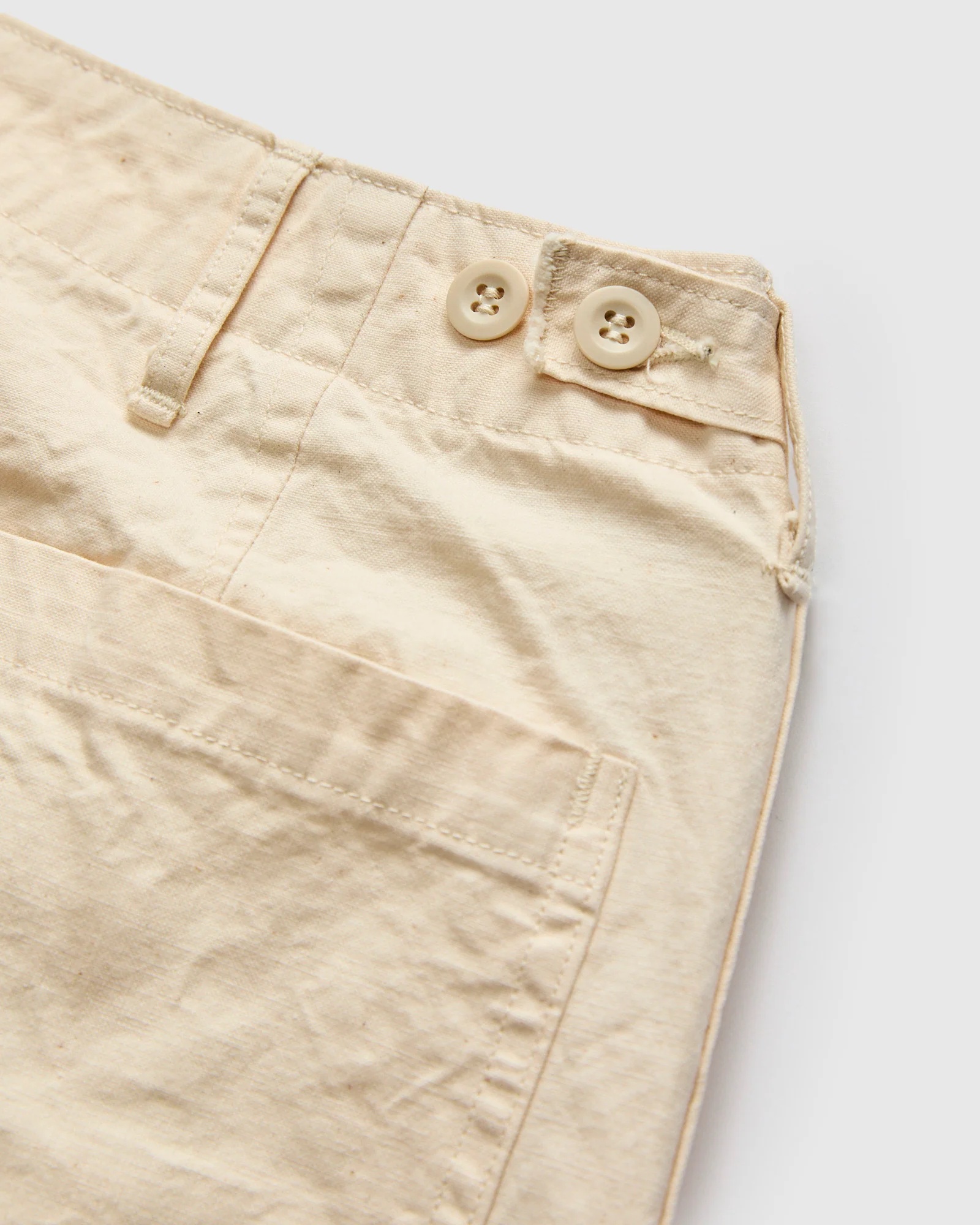 Summer Fatigue Pants in Ecru - Image 4
