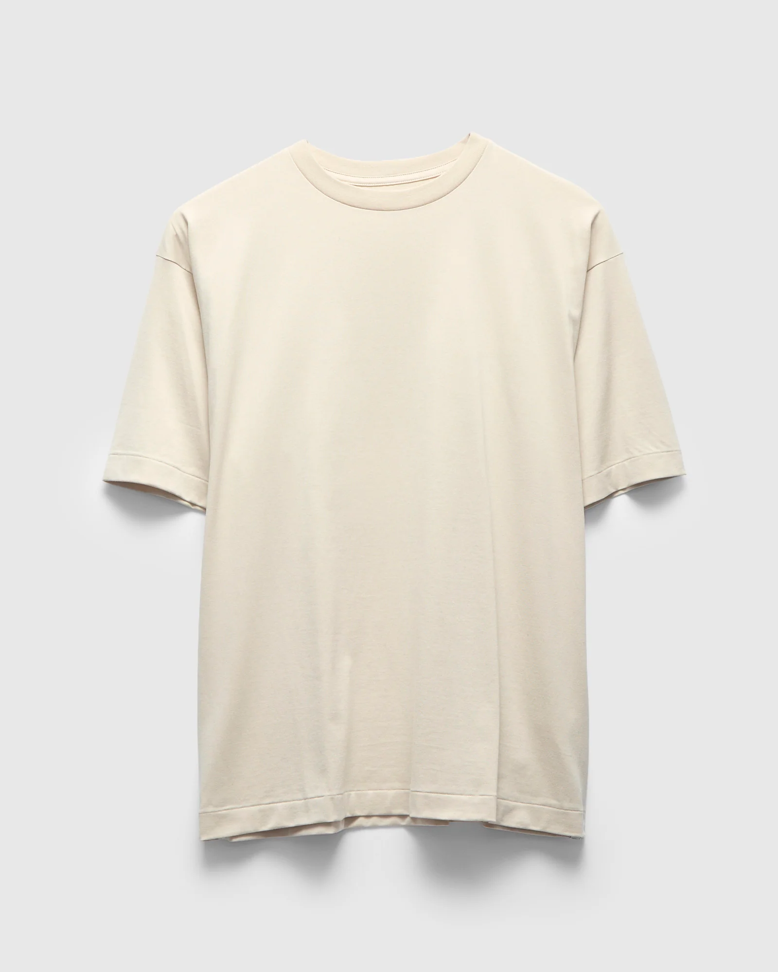 Suvin Cotton Suede Tenjiku S/S Tee in Almond