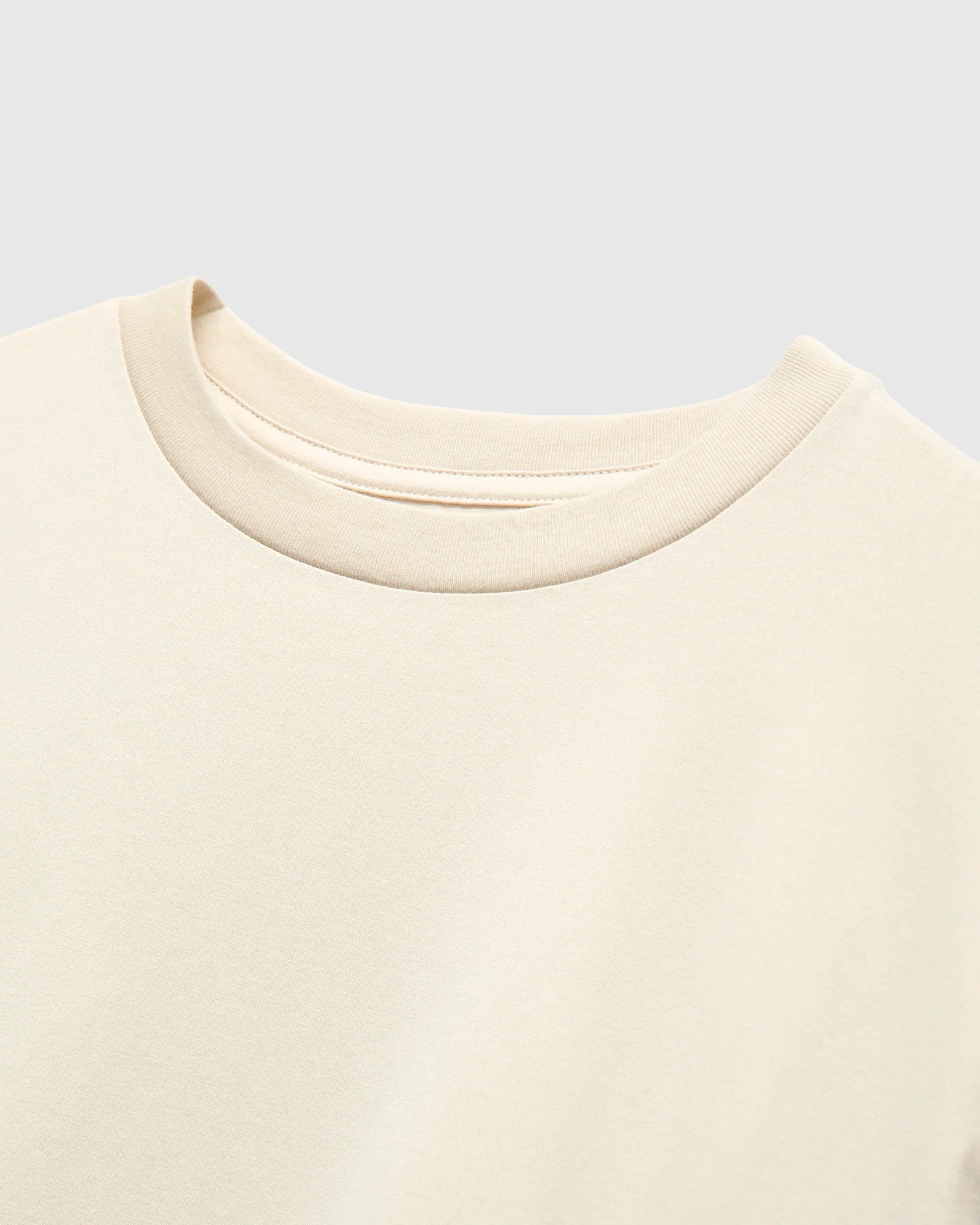 Suvin Cotton Suede Tenjiku S/S Tee in Almond - Image 4