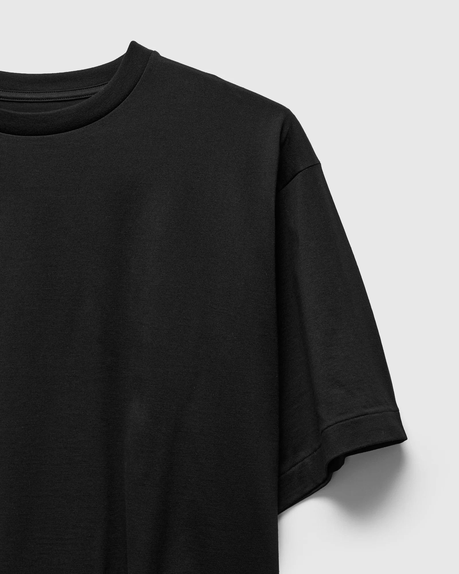 Suvin Cotton Suede Tenjiku S/S Tee in Black - Image 3