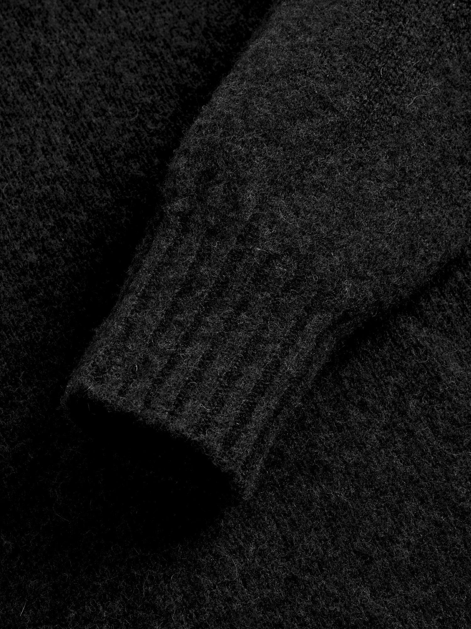 "Sylvester" Wool Turtleneck Sweater in Black - Image 5