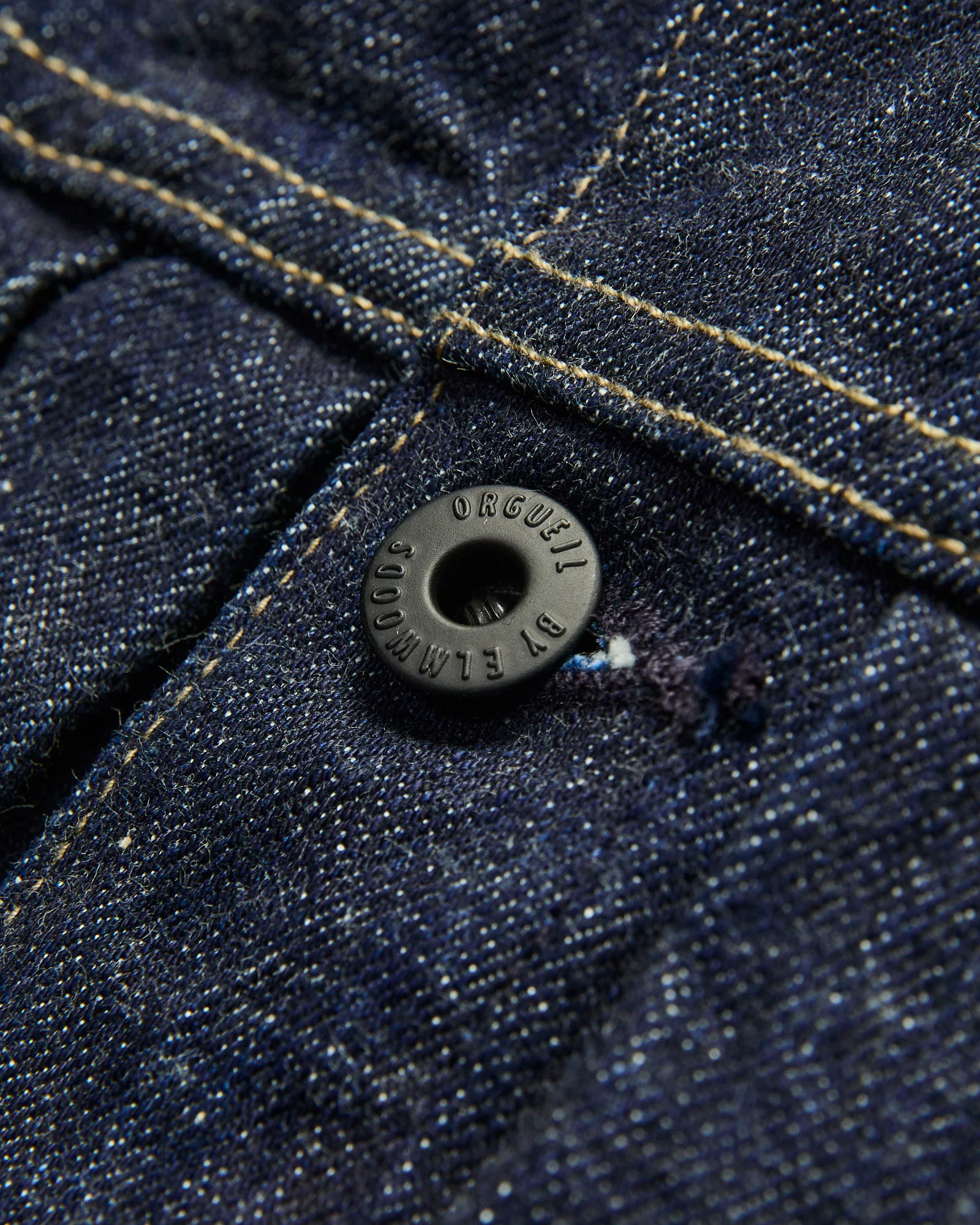 OR-401 Tailor Denim Jacket in Rinsed Indigo - Image 5